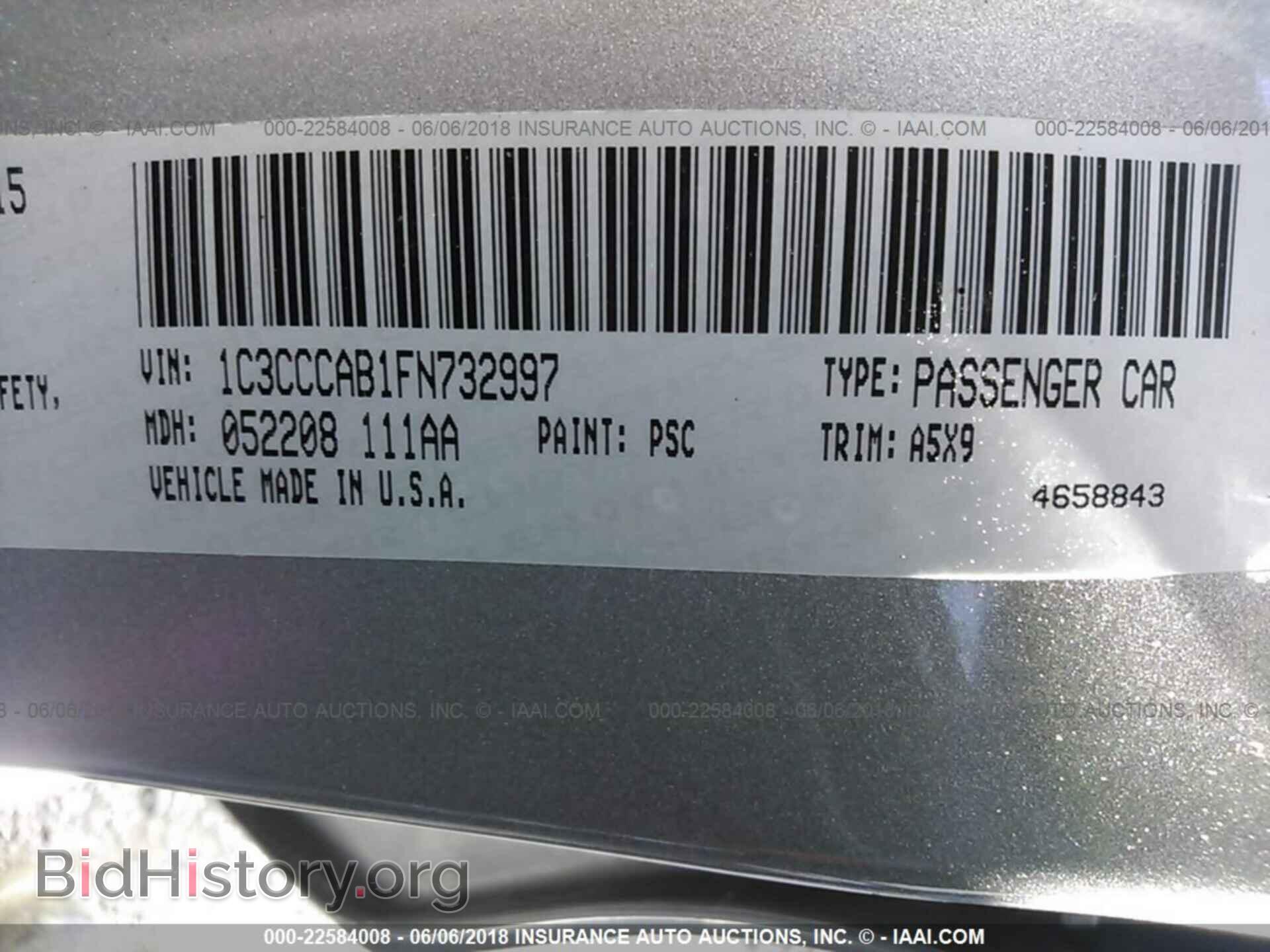 2015 Chrysler 200 - VIN: 1C3CCCAB1FN732997 - Photo 9