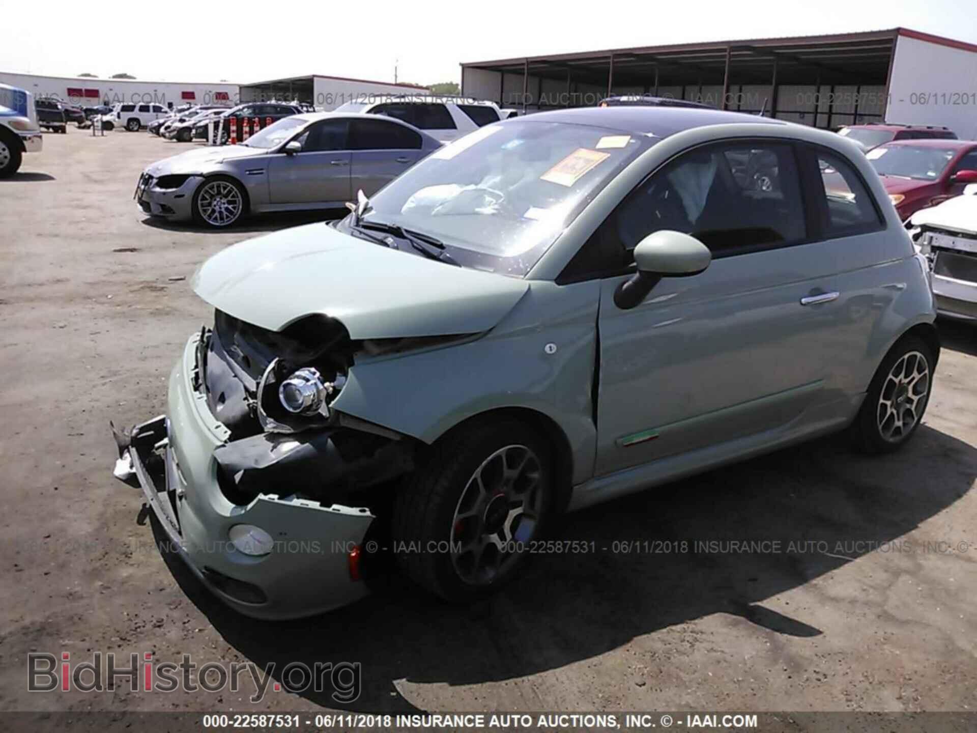 2012 Fiat 500 - VIN: 3C3CFFBR1CT120170 - Фото 2