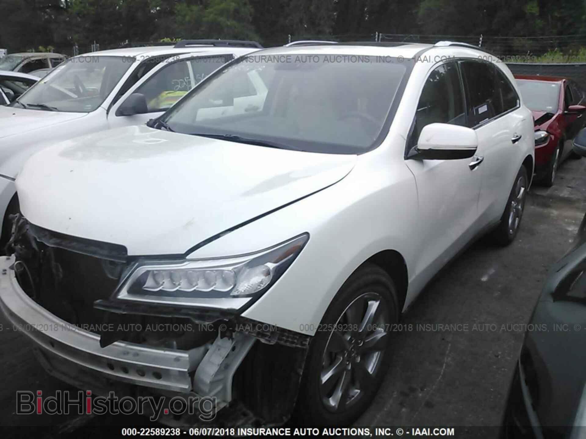 2014 Acura Mdx - VIN: 5FRYD4H81EB032648 - Фото 2