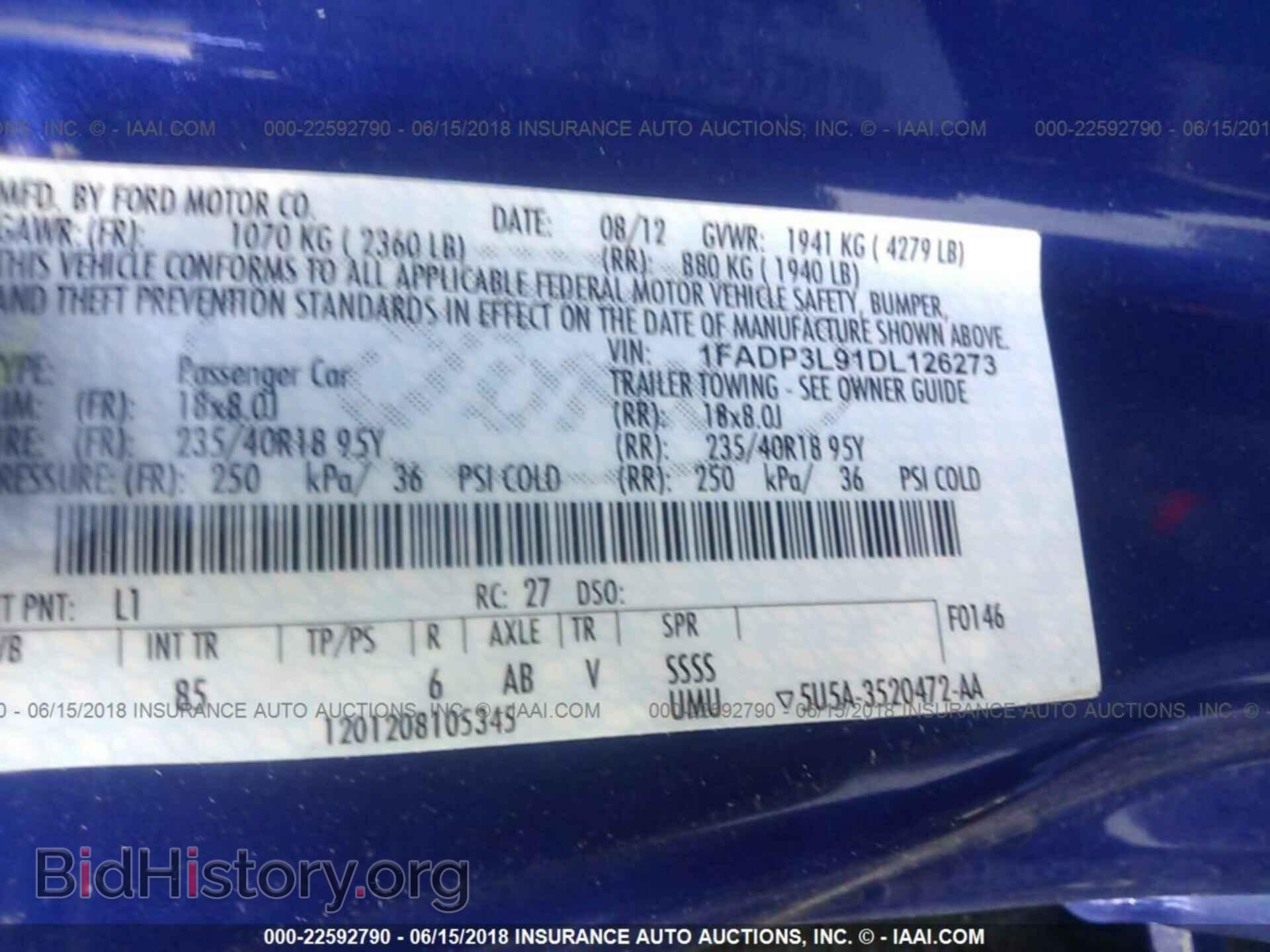 2013 Ford Focus - VIN: 1FADP3L91DL126273 - Фото 9