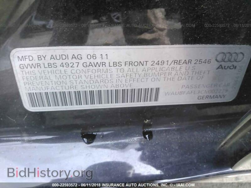 2012 Audi A4 (VIN WAUBFAFL3CN002229) — фото 9 из 10