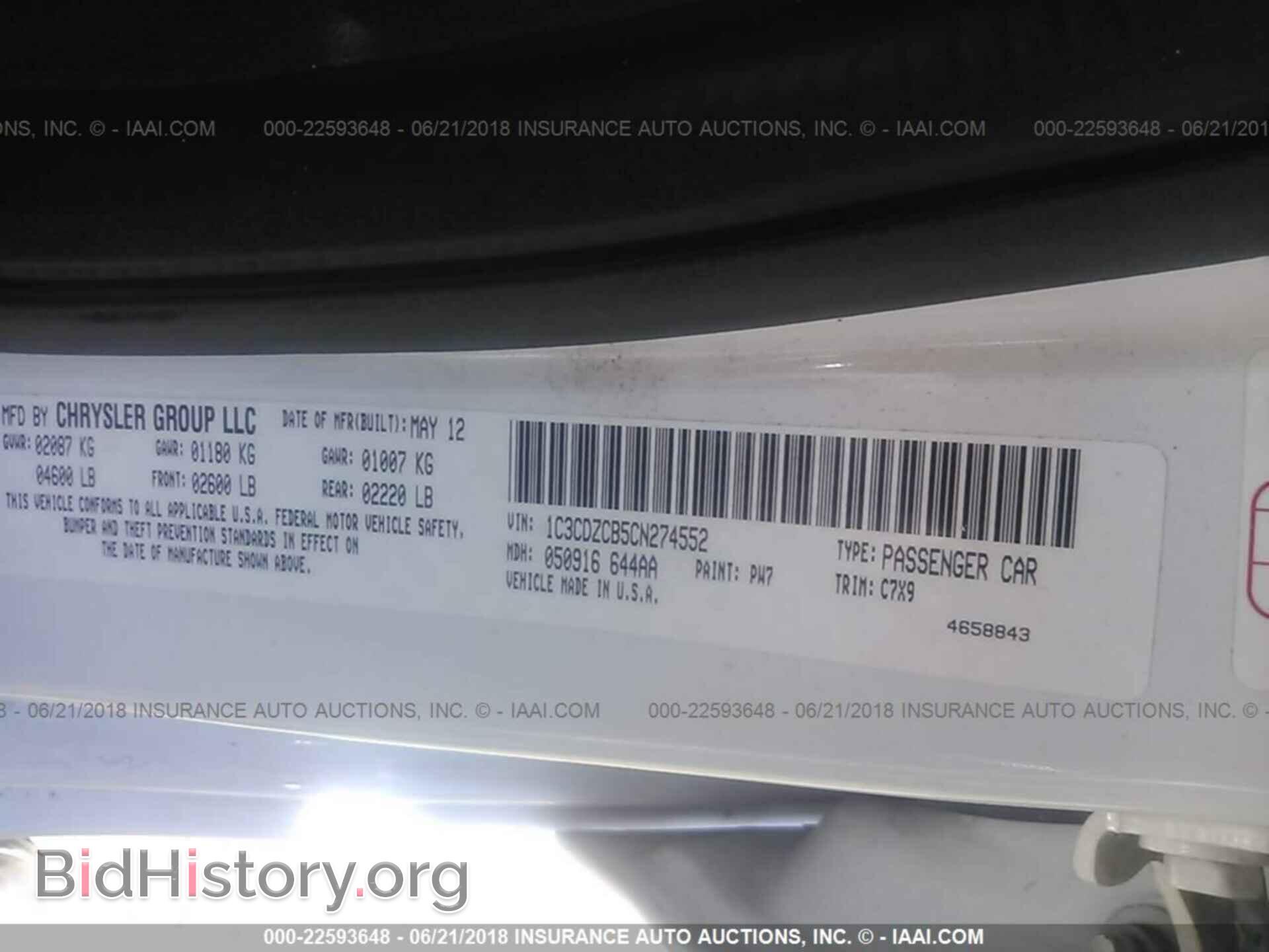 2012 Dodge Avenger - VIN: 1C3CDZCB5CN274552 - Фото 9