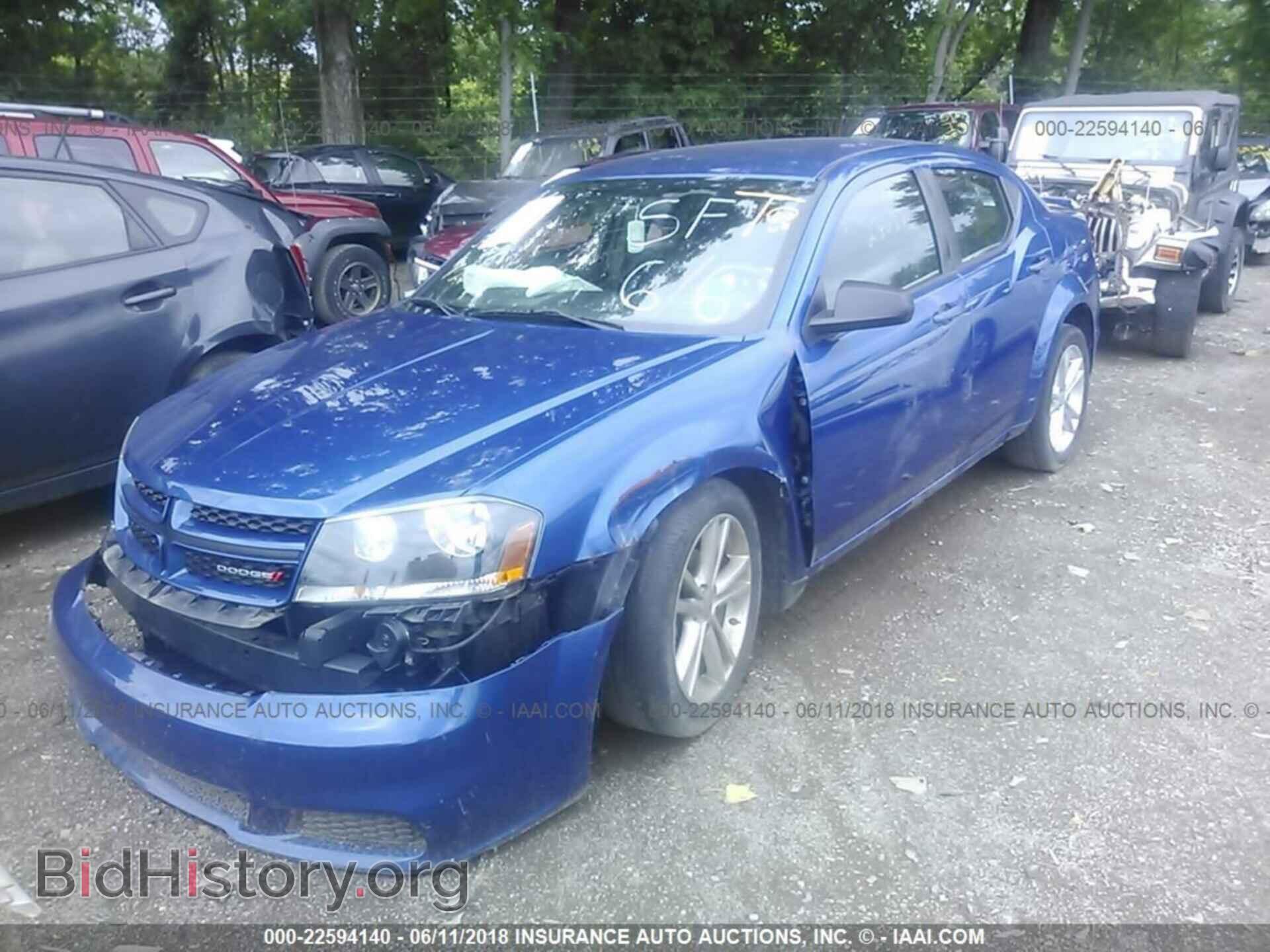 2014 Dodge Avenger - VIN: 1C3CDZAB3EN175248 - Фото 2