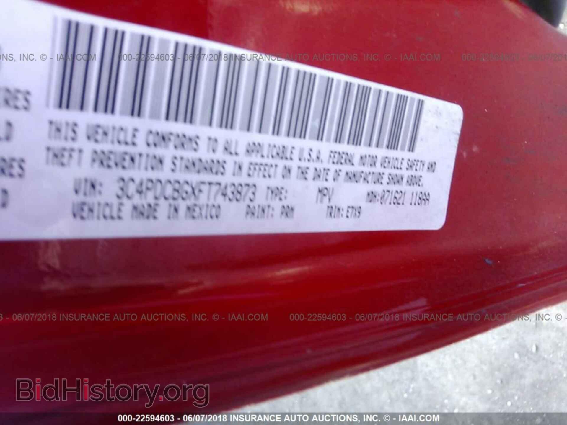 2015 Dodge Journey - VIN: 3C4PDCBGXFT743873 - Photo 9