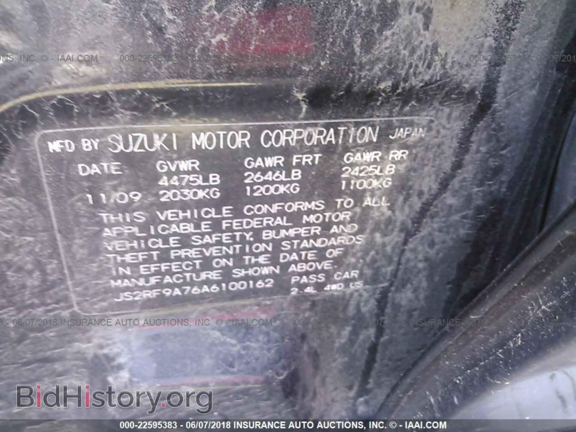 2010 SUZUKI KIZASHI - VIN: JS2RF9A76A6100162 - Фото 9