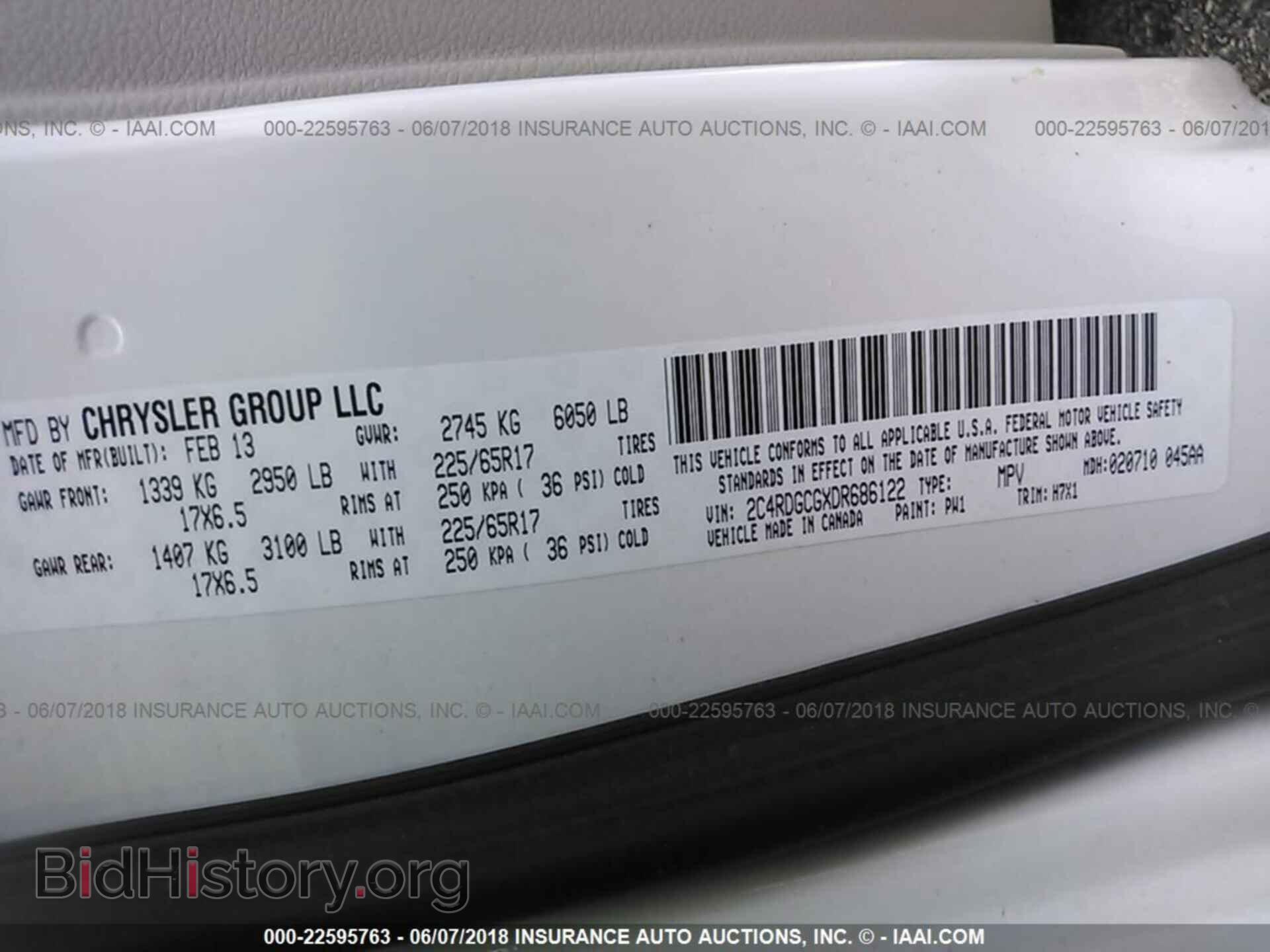 2013 Dodge Grand caravan - VIN: 2C4RDGCGXDR686122 - Фото 9