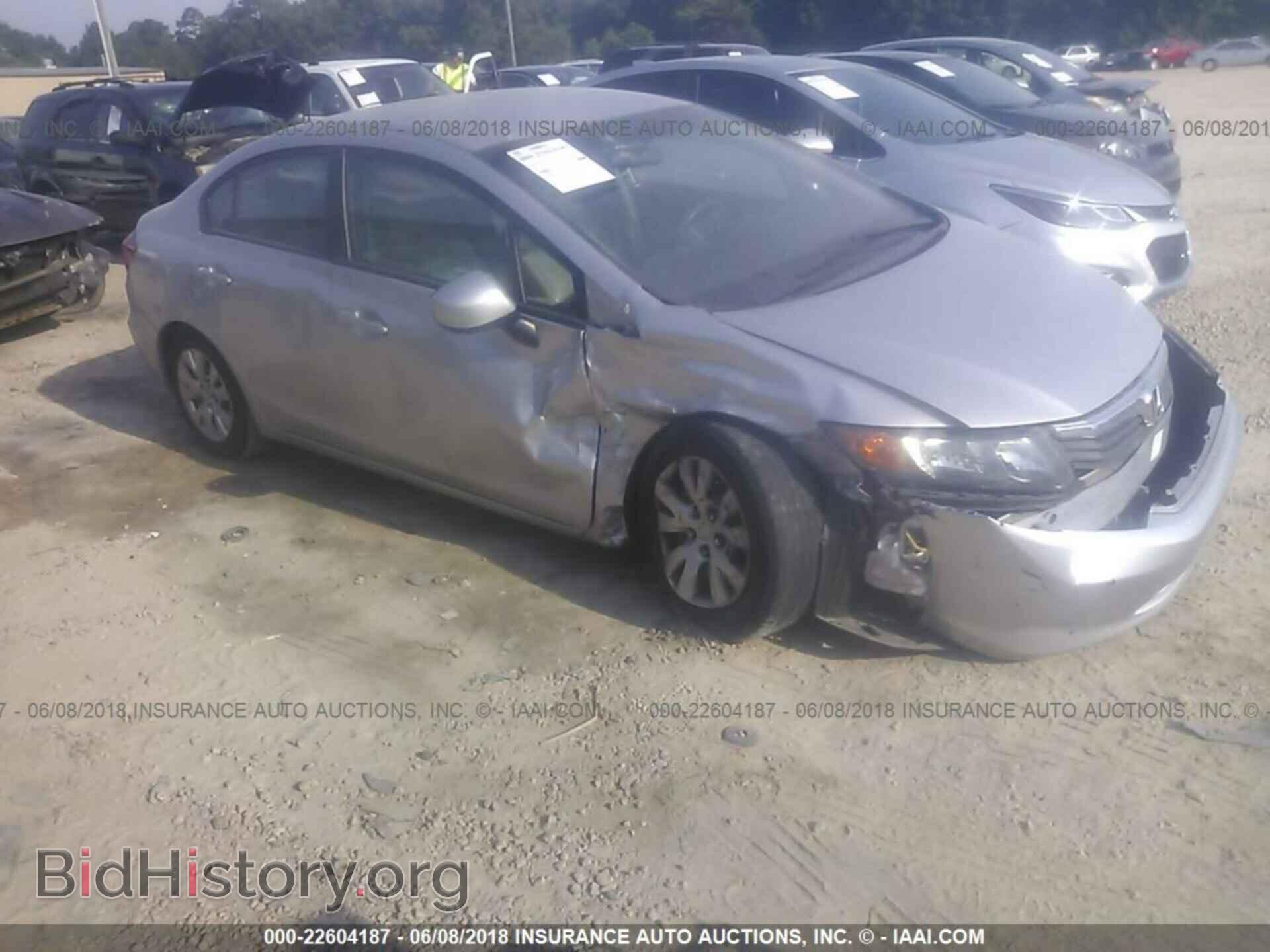 2012 Honda CIVIC (VIN 19XFB2F59CE109958) — фото 1 из 10, IAAI, повреждение: правый бок