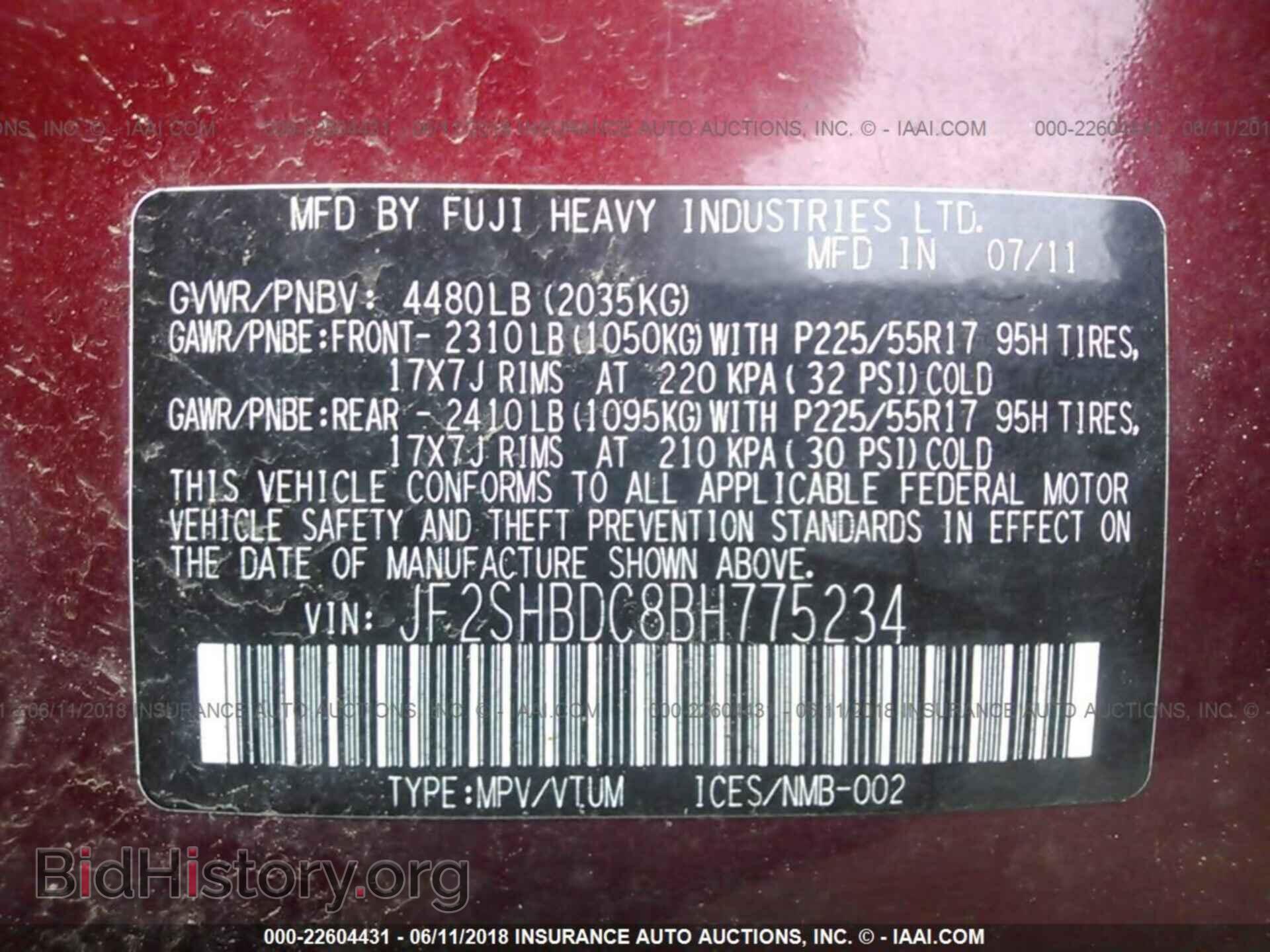 2011 Subaru Forester - VIN: JF2SHBDC8BH775234 - Photo 9