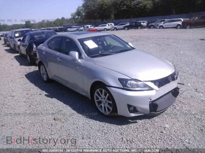 2012 Lexus IS, silver — VIN JTHCF5C27C5060515, IAAI