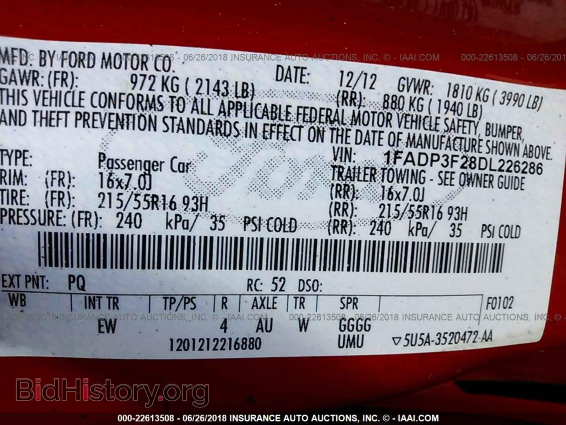 2013 Ford Focus - VIN: 1FADP3F28DL226286 - Фото 9
