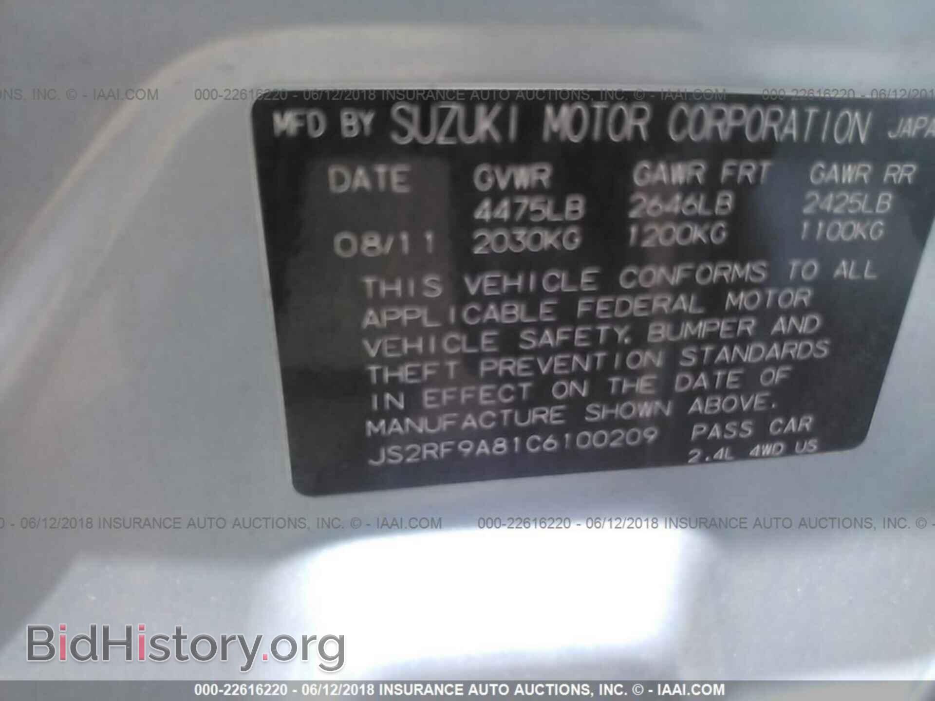 2012 Suzuki Kizashi - VIN: JS2RF9A81C6100209 - Photo 9