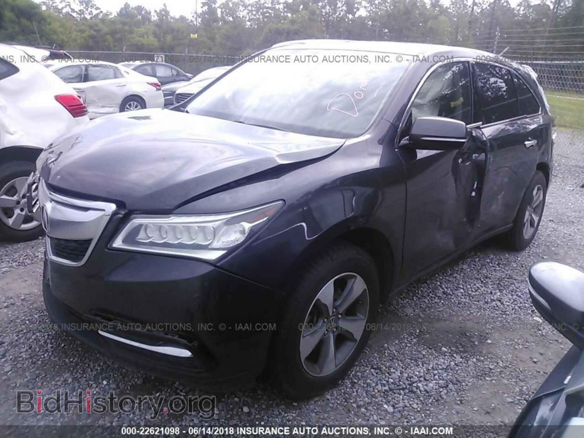 2014 Acura Mdx - VIN: 5FRYD3H28EB006487 - Фото 2