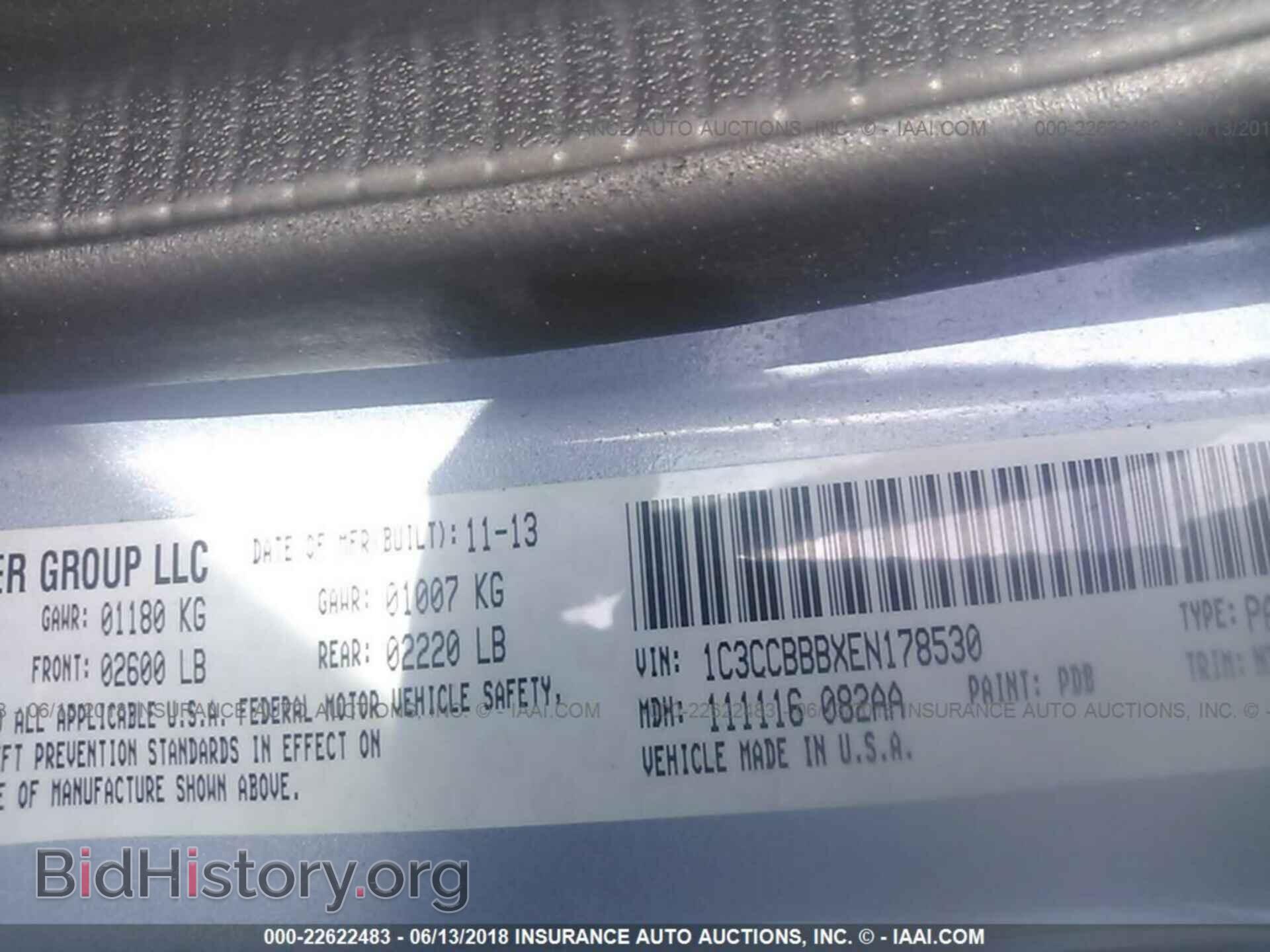 2014 Chrysler 200 - VIN: 1C3CCBBBXEN178530 - Photo 9