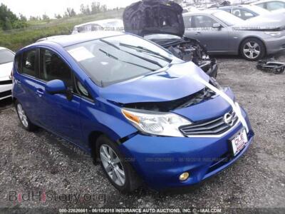 2014 Nissan VERSA NOTE, blue — VIN 3N1CE2CP0EL382062, IAAI