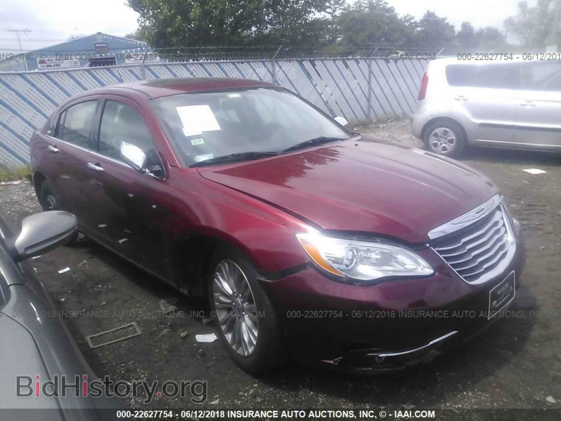 Фотография 1C3CCBCG2CN300661 - CHRYSLER 200 2012