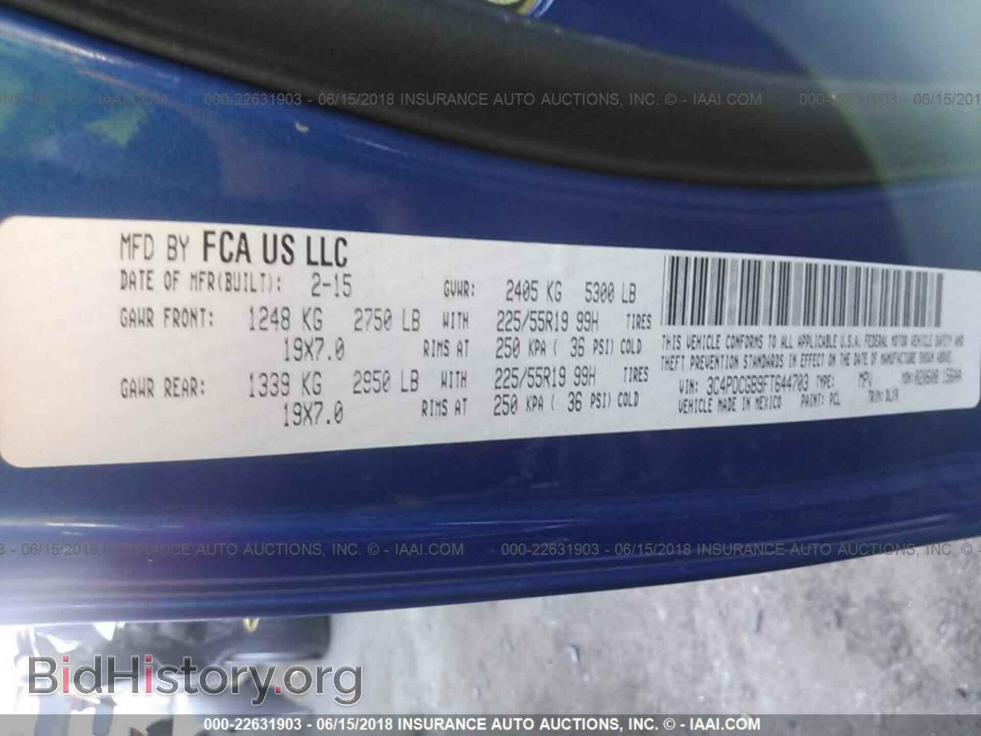2015 Dodge Journey - VIN: 3C4PDCGB9FT644703 - Photo 9