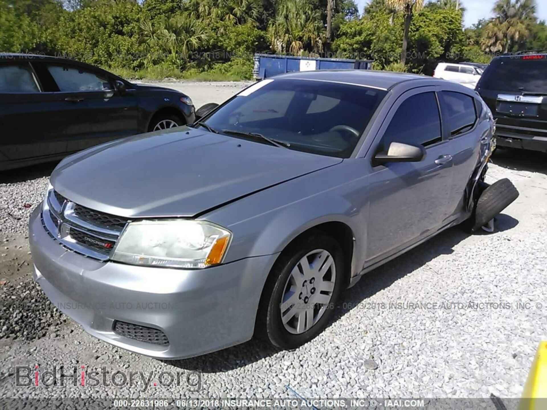 2013 Dodge Avenger - VIN: 1C3CDZAB5DN631121 - Фото 2