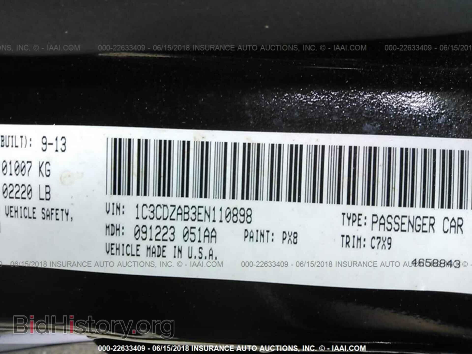 2014 Dodge Avenger - VIN: 1C3CDZAB3EN110898 - Photo 9