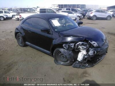 2012 Volkswagen BEETLE, black — VIN 3VWFP7ATXCM615838, IAAI