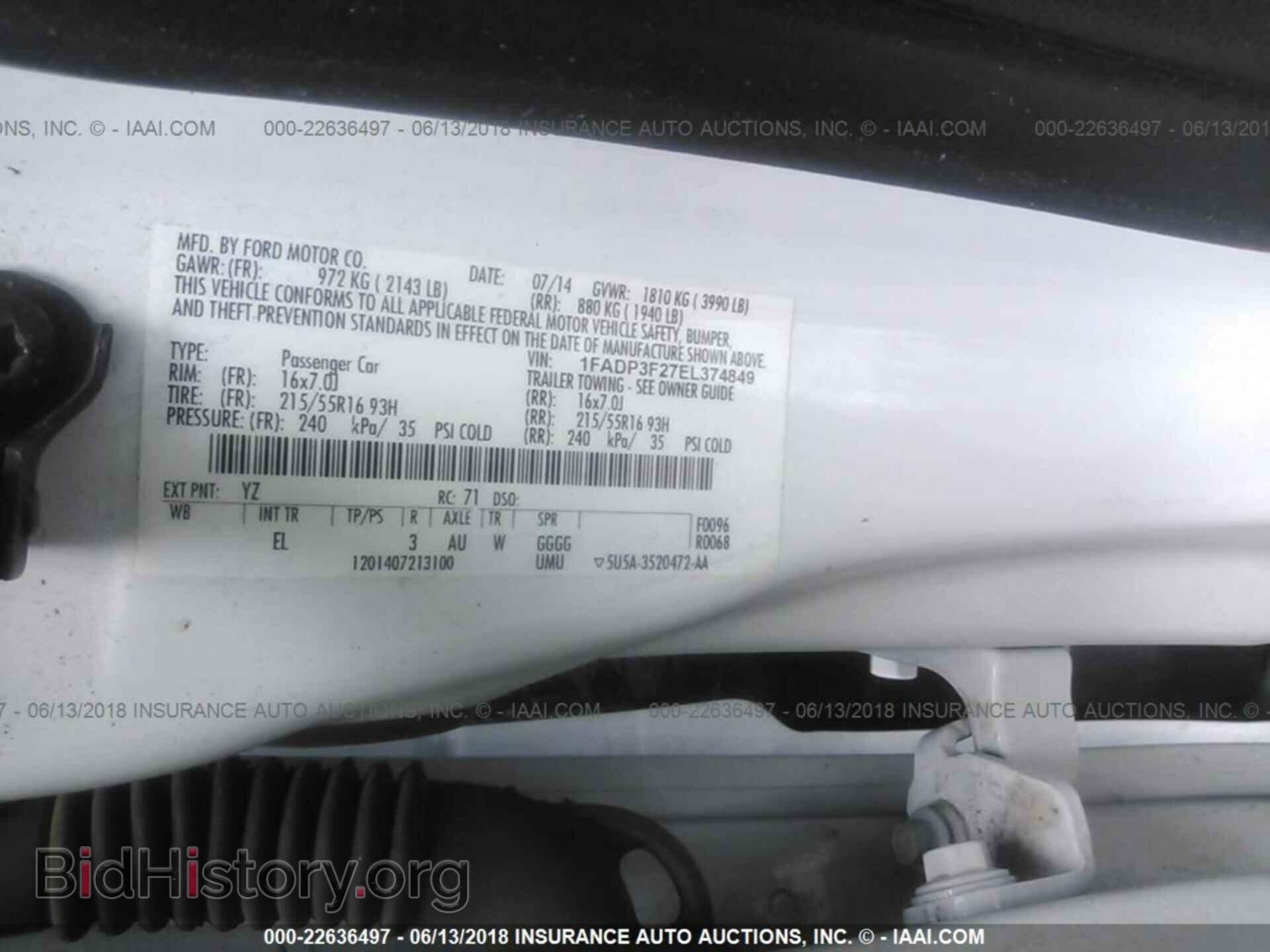 2014 Ford Focus - VIN: 1FADP3F27EL374849 - Фото 9