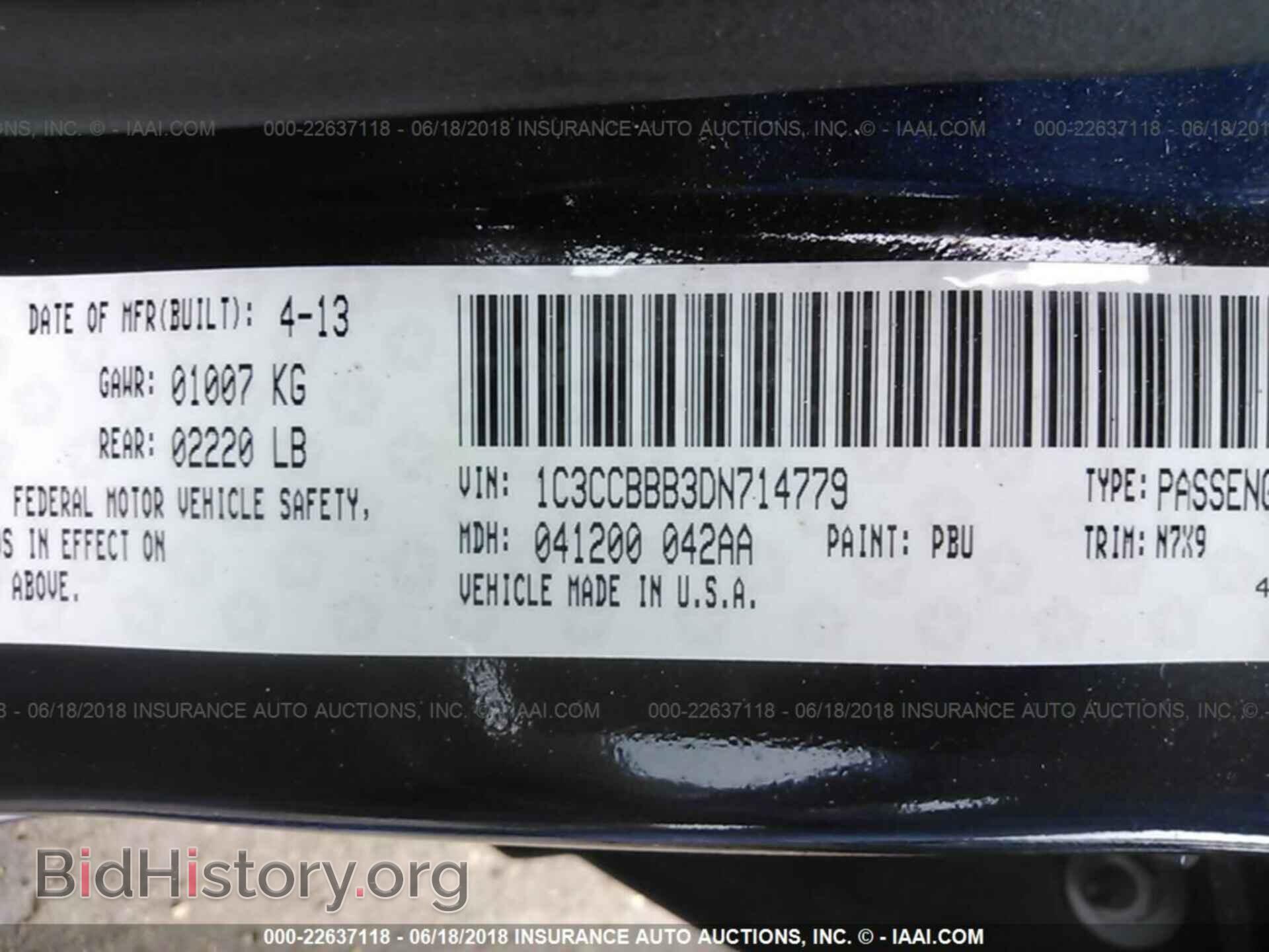 2013 Chrysler 200 - VIN: 1C3CCBBB3DN714779 - Photo 9
