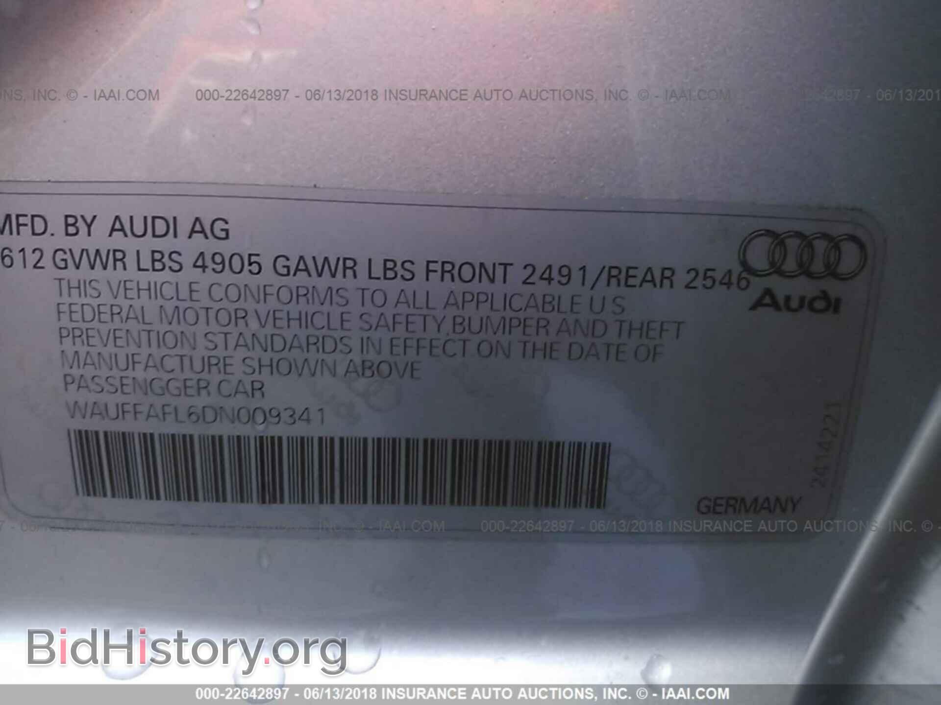 2013 Audi A4 - VIN: WAUFFAFL6DN009341 - Photo 9