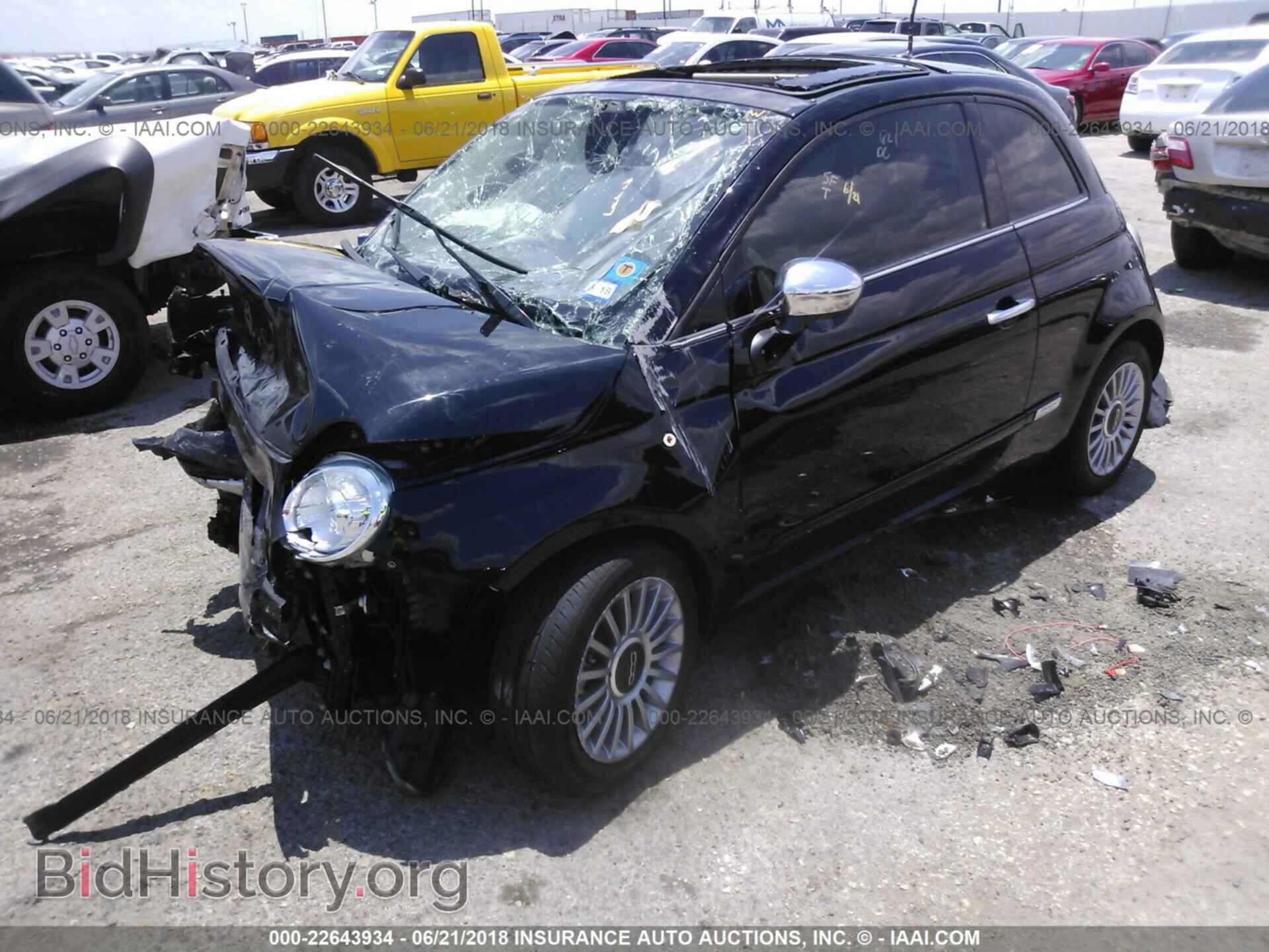 2015 Fiat 500 - VIN: 3C3CFFCR2FT741405 - Photo 2