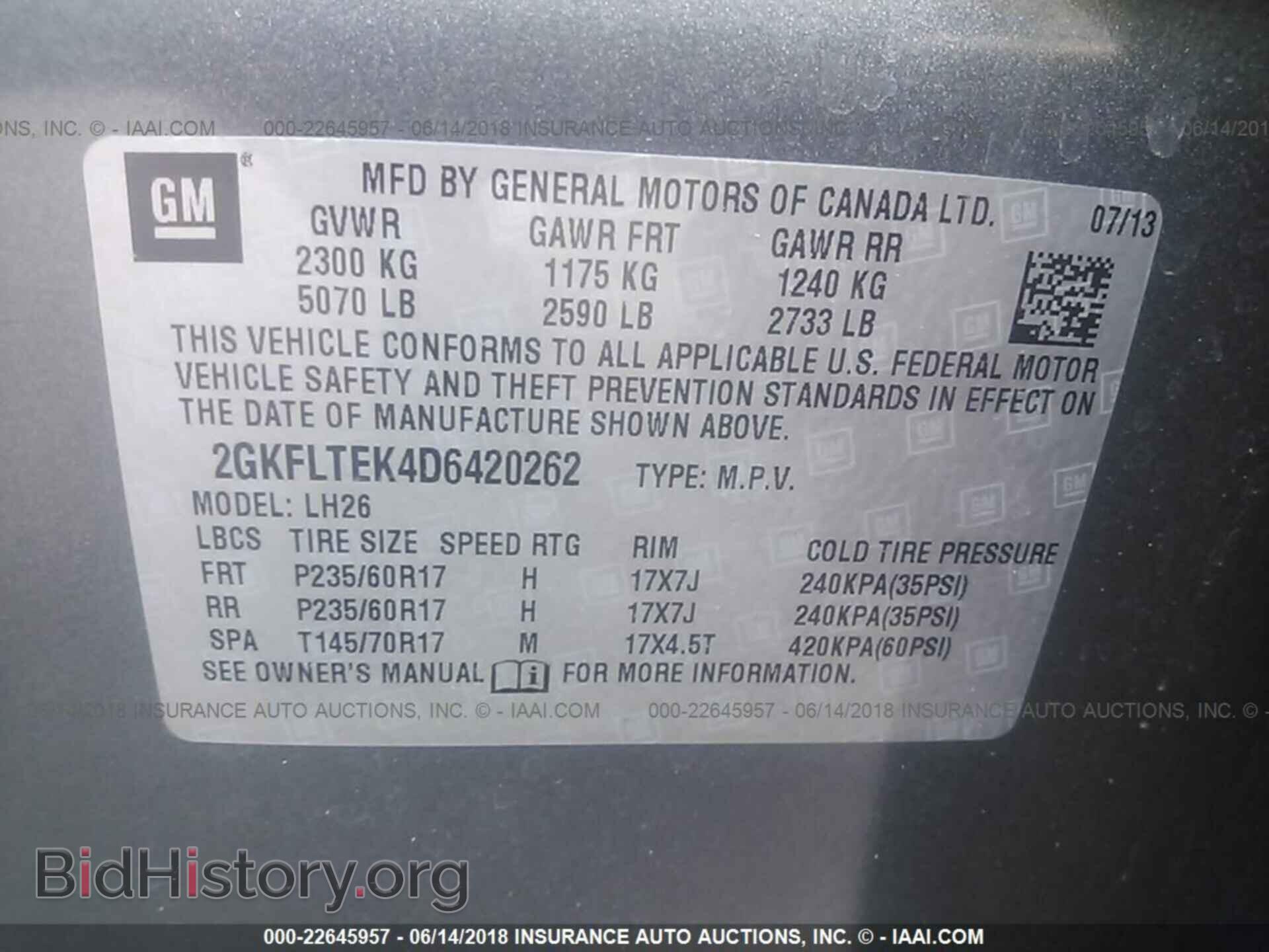 2013 Gmc Terrain - VIN: 2GKFLTEK4D6420262 - Фото 9