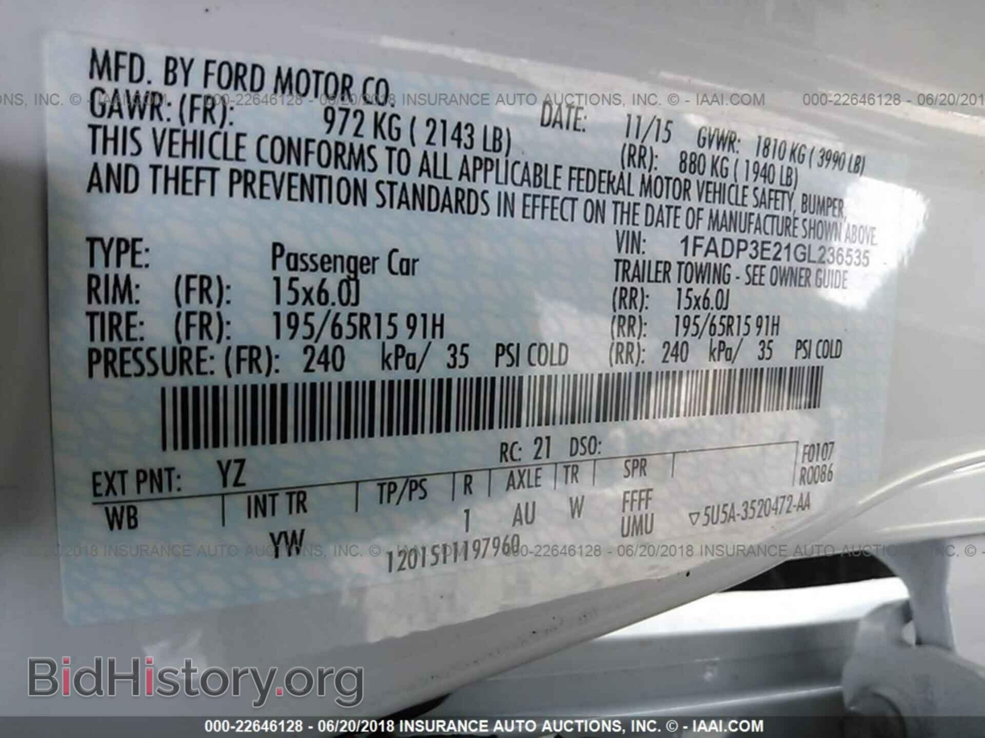 2016 Ford Focus - VIN: 1FADP3E21GL236535 - Фото 9