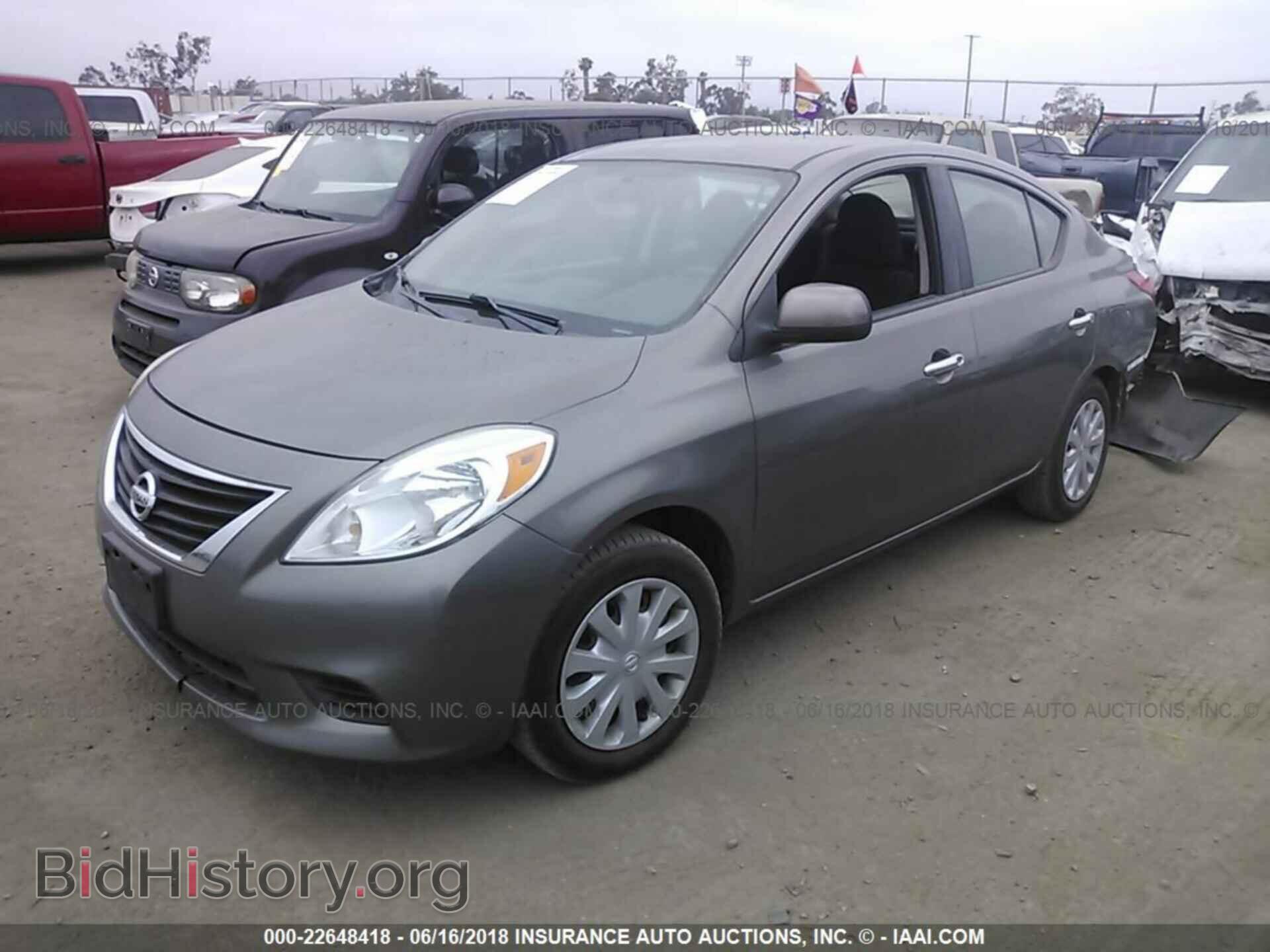 2012 Nissan Versa - VIN: 3N1CN7AP1CL909460 - Фото 2