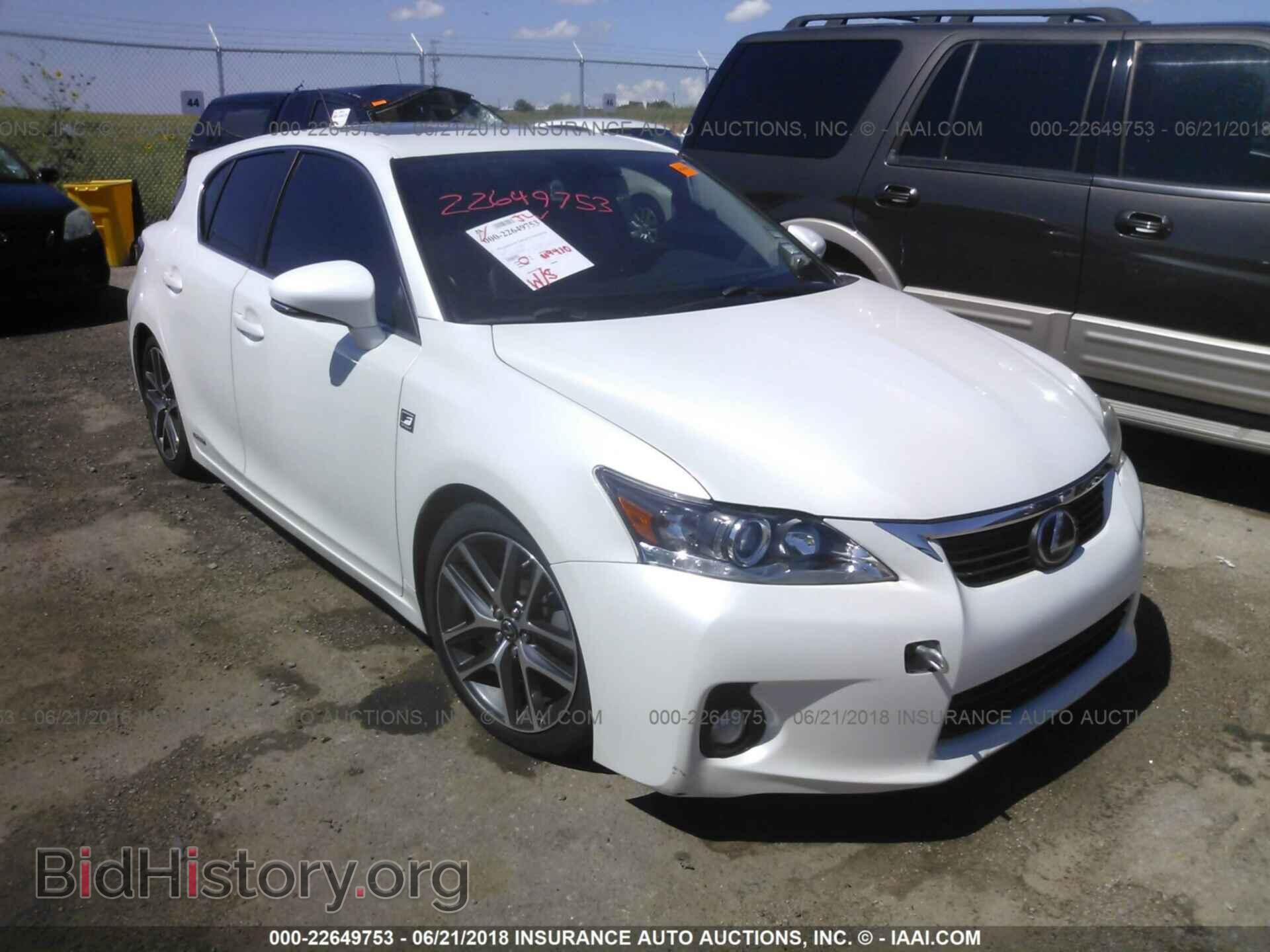 Фотография JTHKD5BHXC2093436 - Lexus Ct 2012