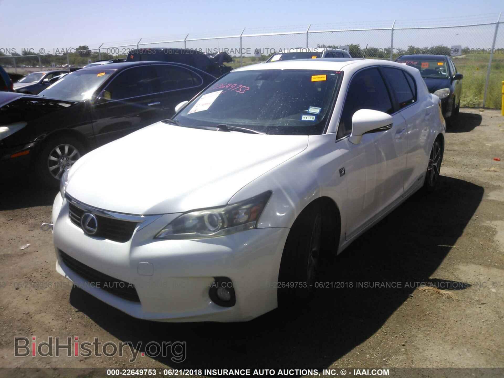 2012 Lexus Ct - VIN: JTHKD5BHXC2093436 - Фото 2