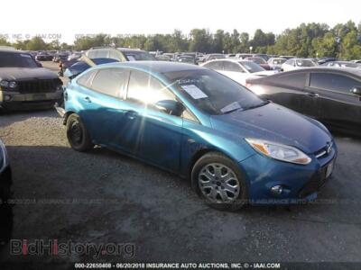 2012 Ford FOCUS, blue — VIN 1FAHP3F24CL361586, IAAI
