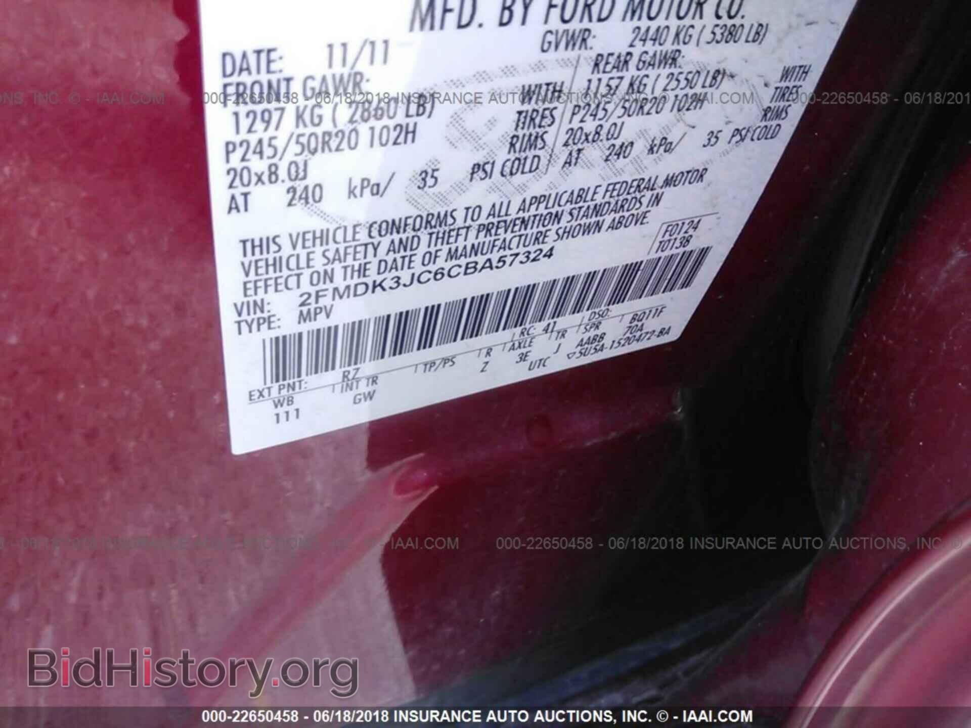 2012 Ford Edge - VIN: 2FMDK3JC6CBA57324 - Photo 9