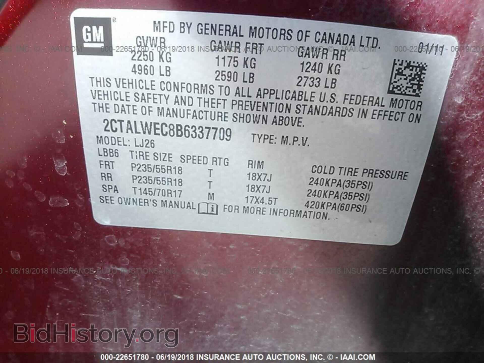 2011 Gmc Terrain - VIN: 2CTALWEC8B6337709 - Photo 9