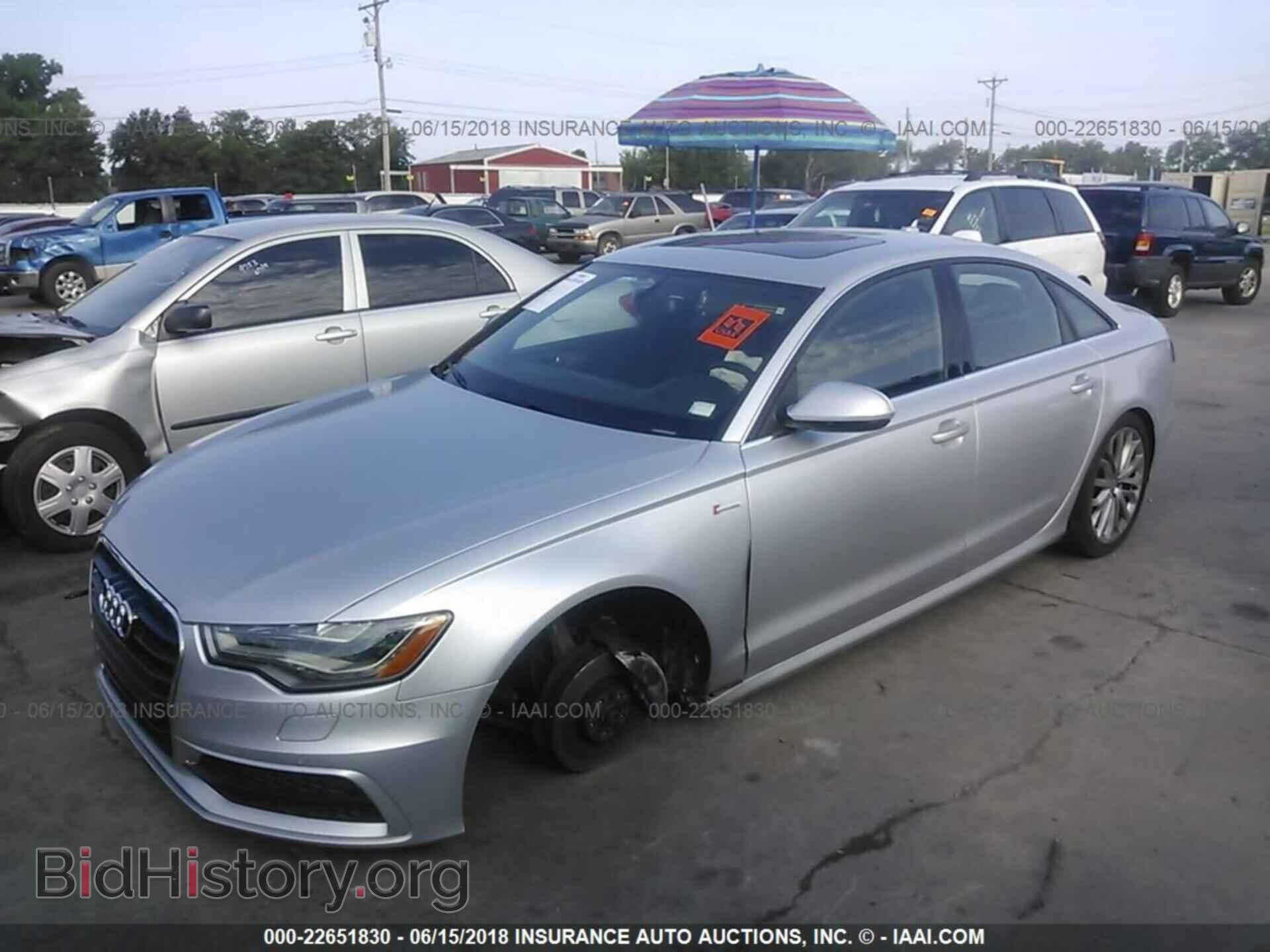 2012 Audi A6 - VIN: WAUBGAFC7CN015014 - Фото 2