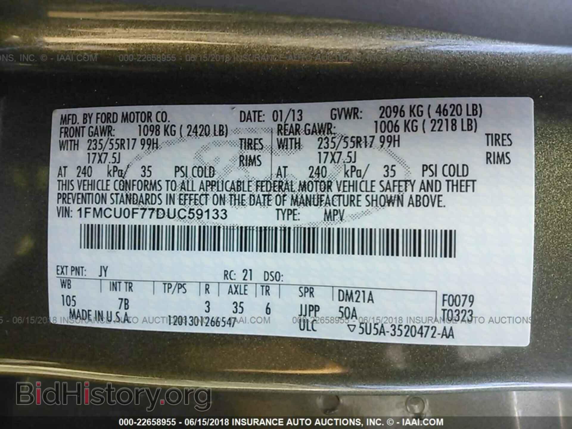 2013 Ford Escape - VIN: 1FMCU0F77DUC59133 - Photo 9