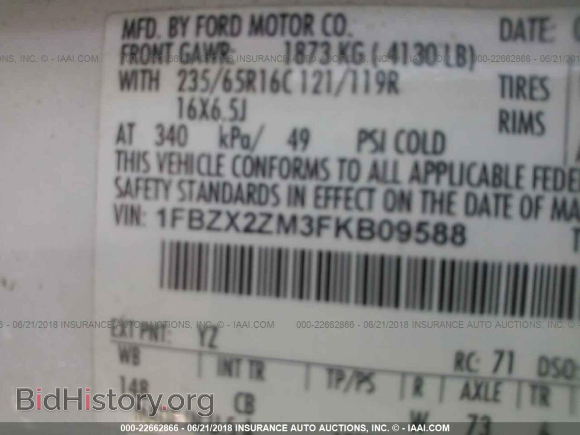 2015 Ford Transit - VIN: 1FBZX2ZM3FKB09588 - Photo 9