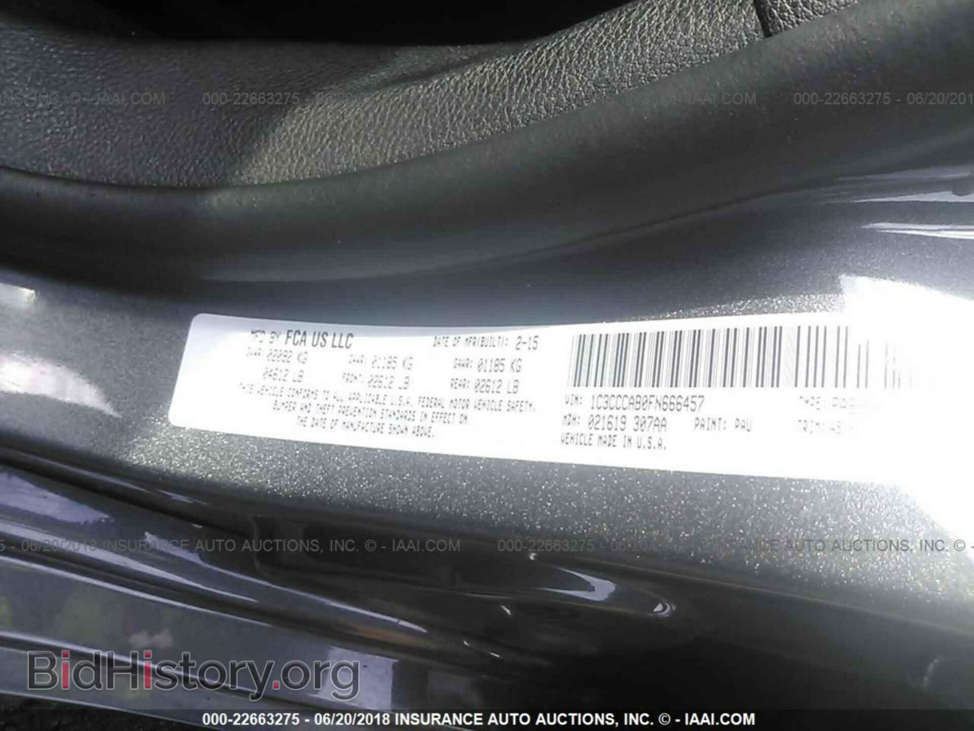 2015 Chrysler 200 - VIN: 1C3CCCAB0FN666457 - Photo 9
