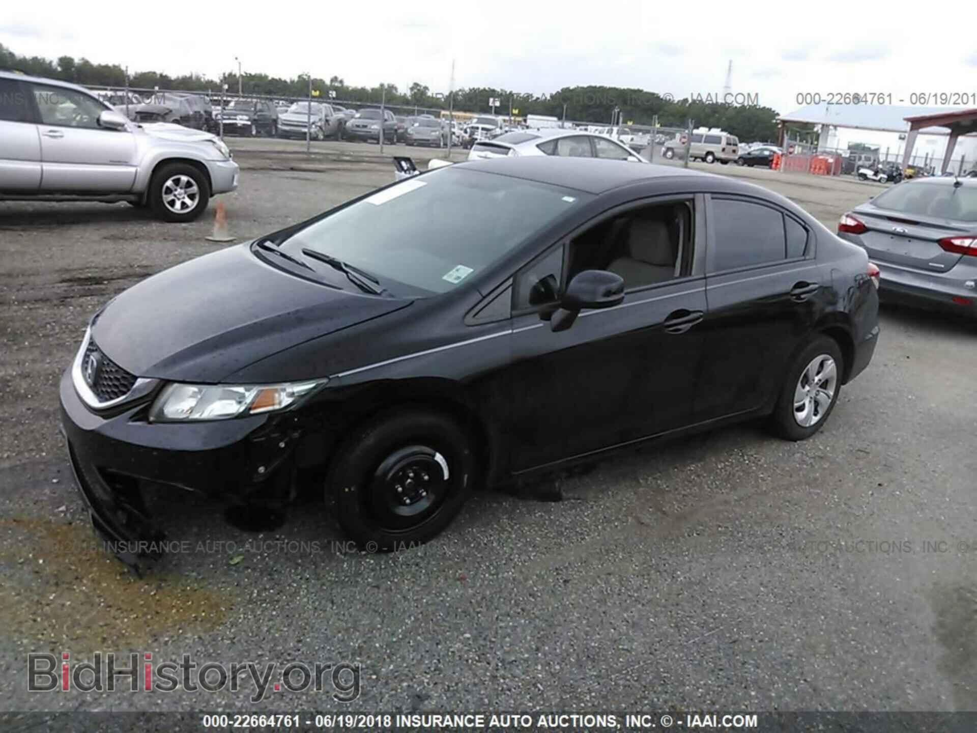 2013 Honda Civic - VIN: 2HGFB2F54DH598695 - Фото 2