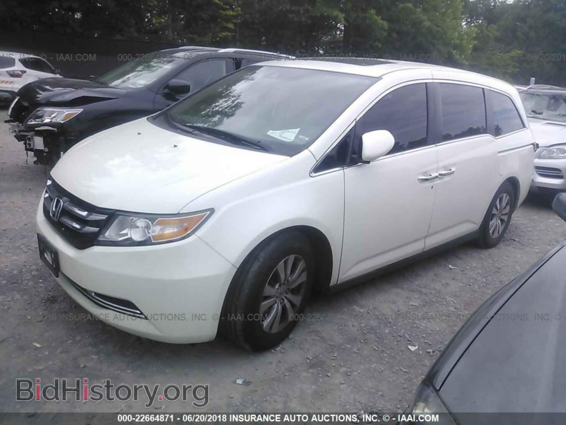 2014 Honda Odyssey - VIN: 5FNRL5H62EB108262 - Фото 2