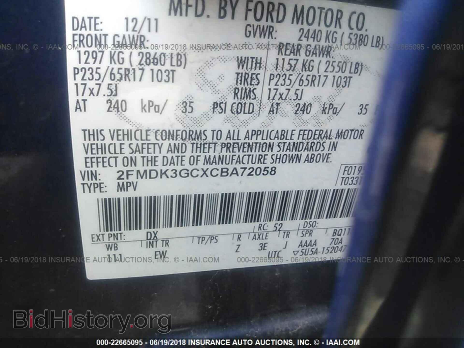 2012 Ford Edge - VIN: 2FMDK3GCXCBA72058 - Photo 9