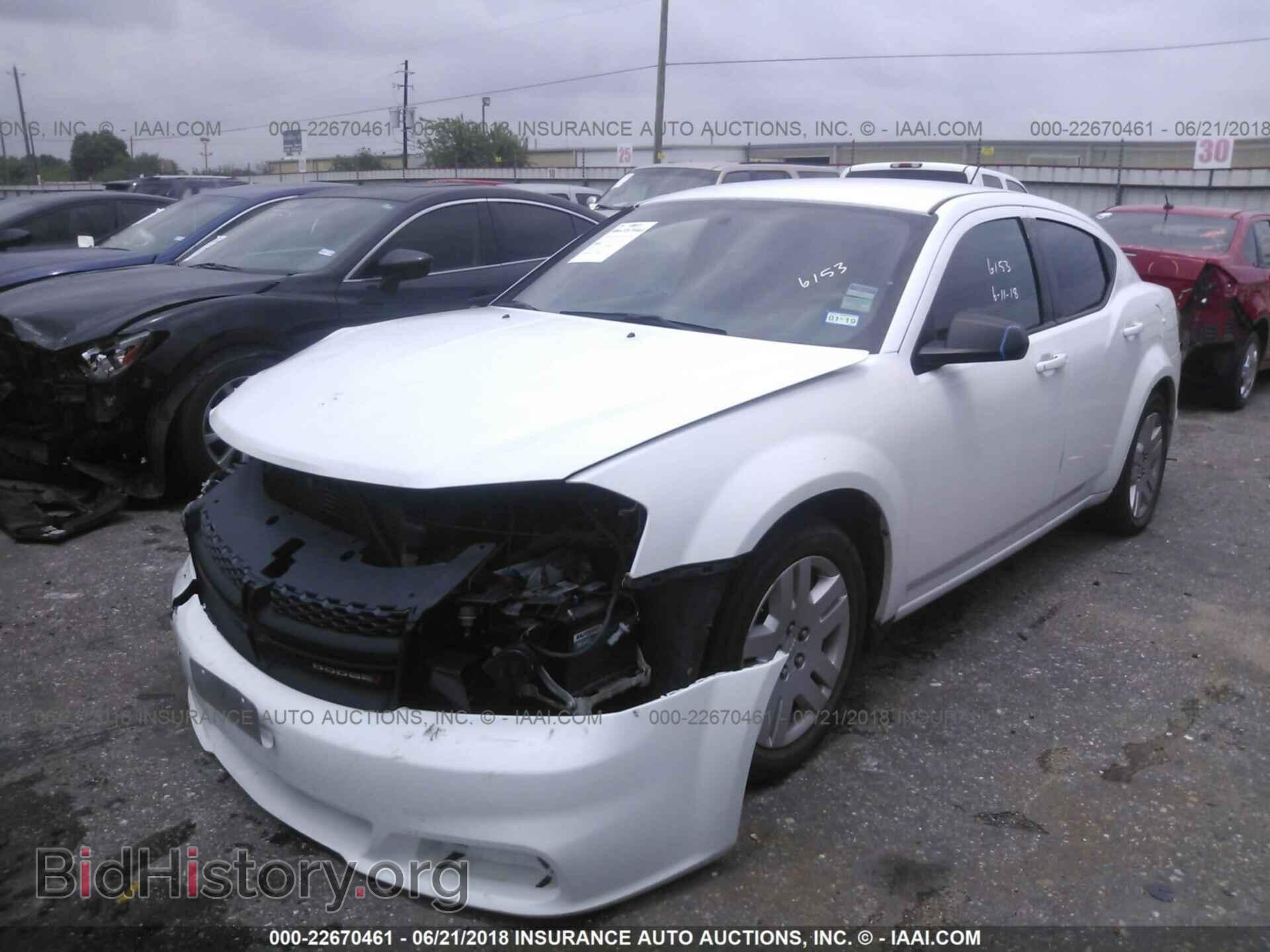 2013 Dodge Avenger - VIN: 1C3CDZAB9DN610935 - Фото 2