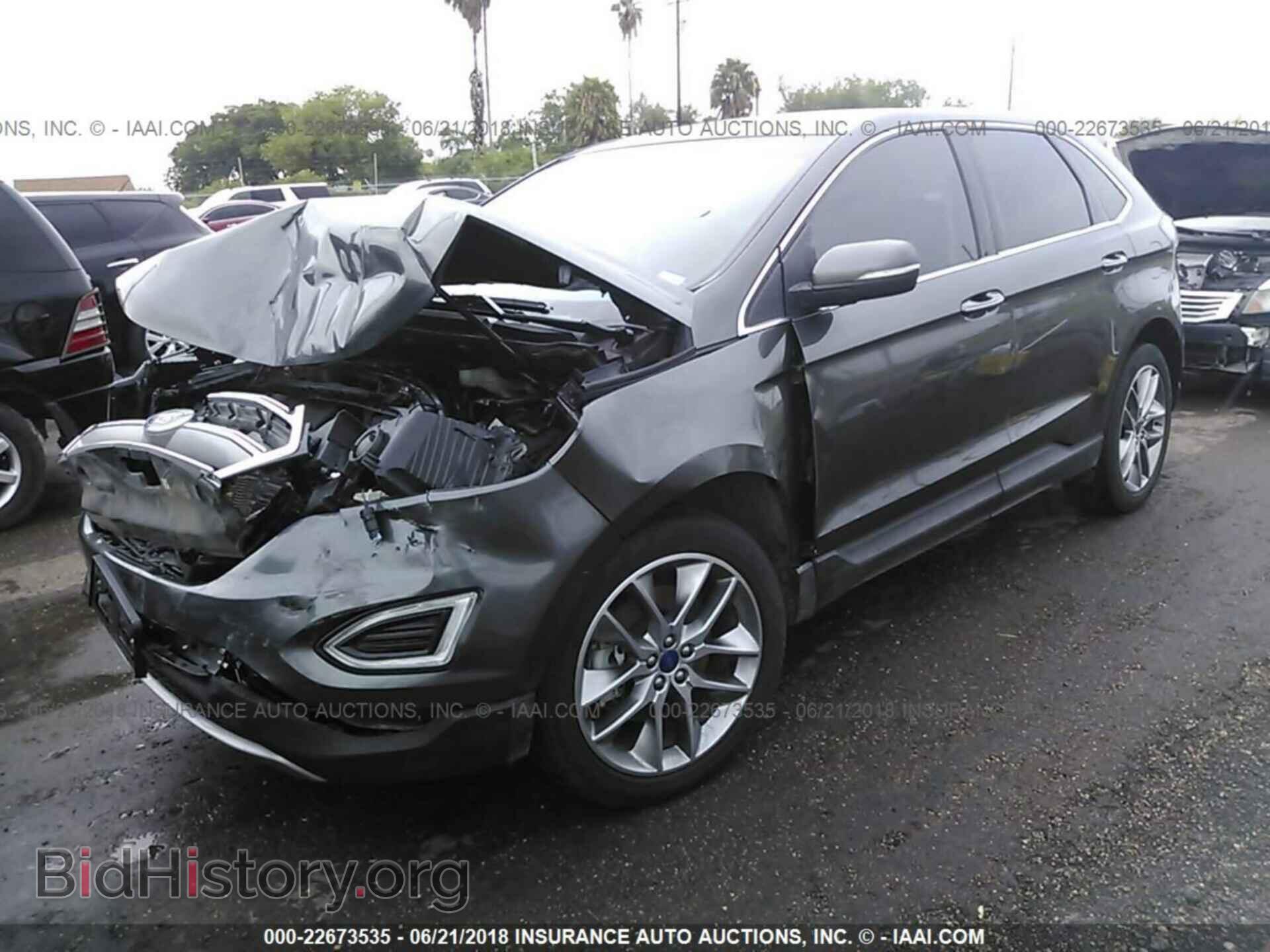 2015 Ford Edge - VIN: 2FMTK3K82FBB72903 - Фото 2