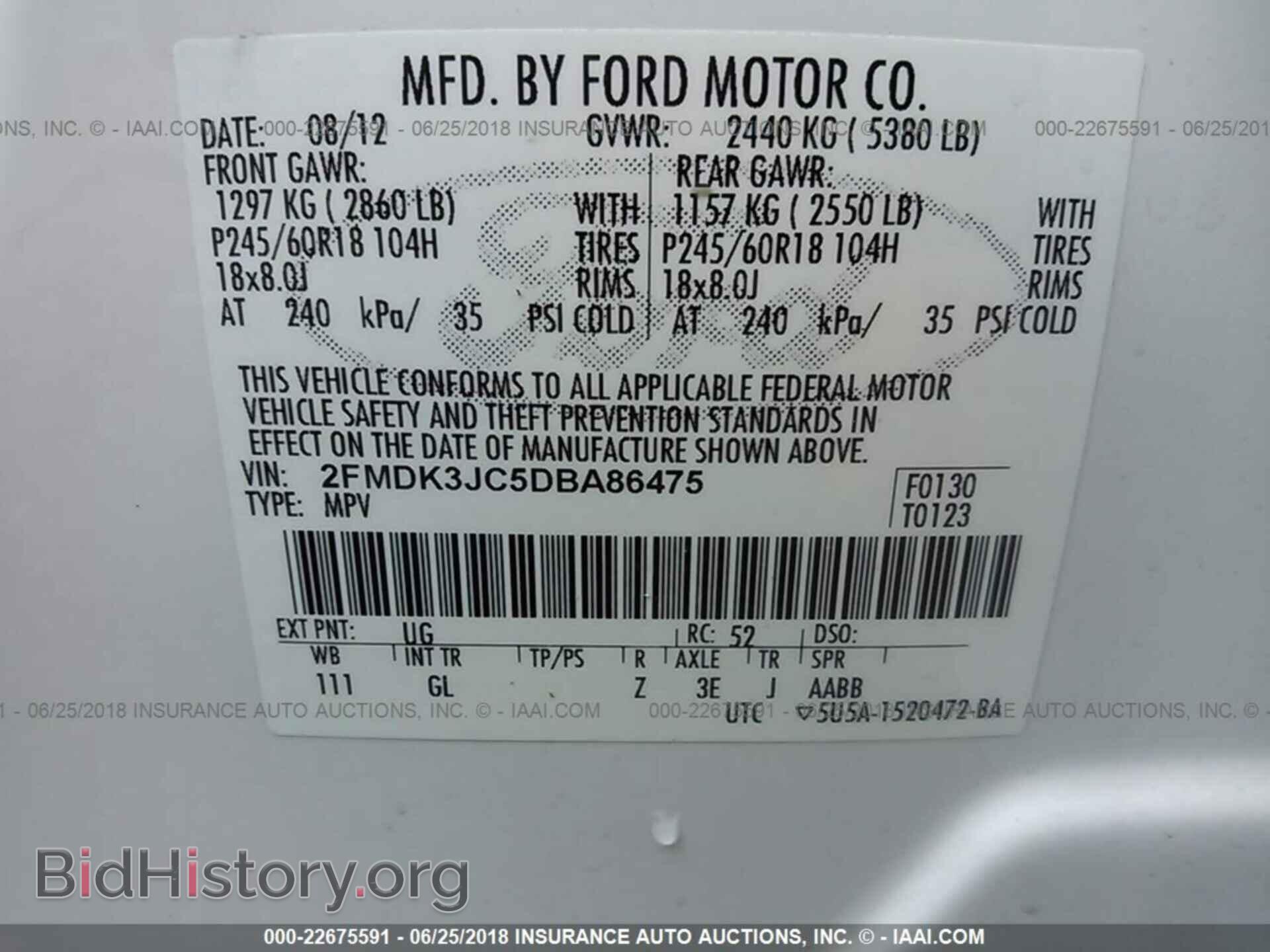 2013 Ford Edge - VIN: 2FMDK3JC5DBA86475 - Photo 9