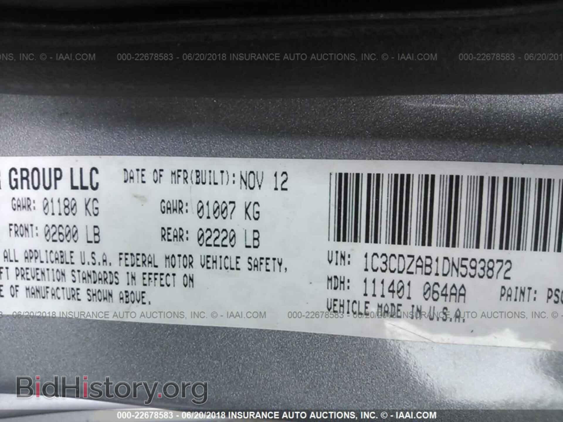 2013 Dodge Avenger - VIN: 1C3CDZAB1DN593872 - Photo 9