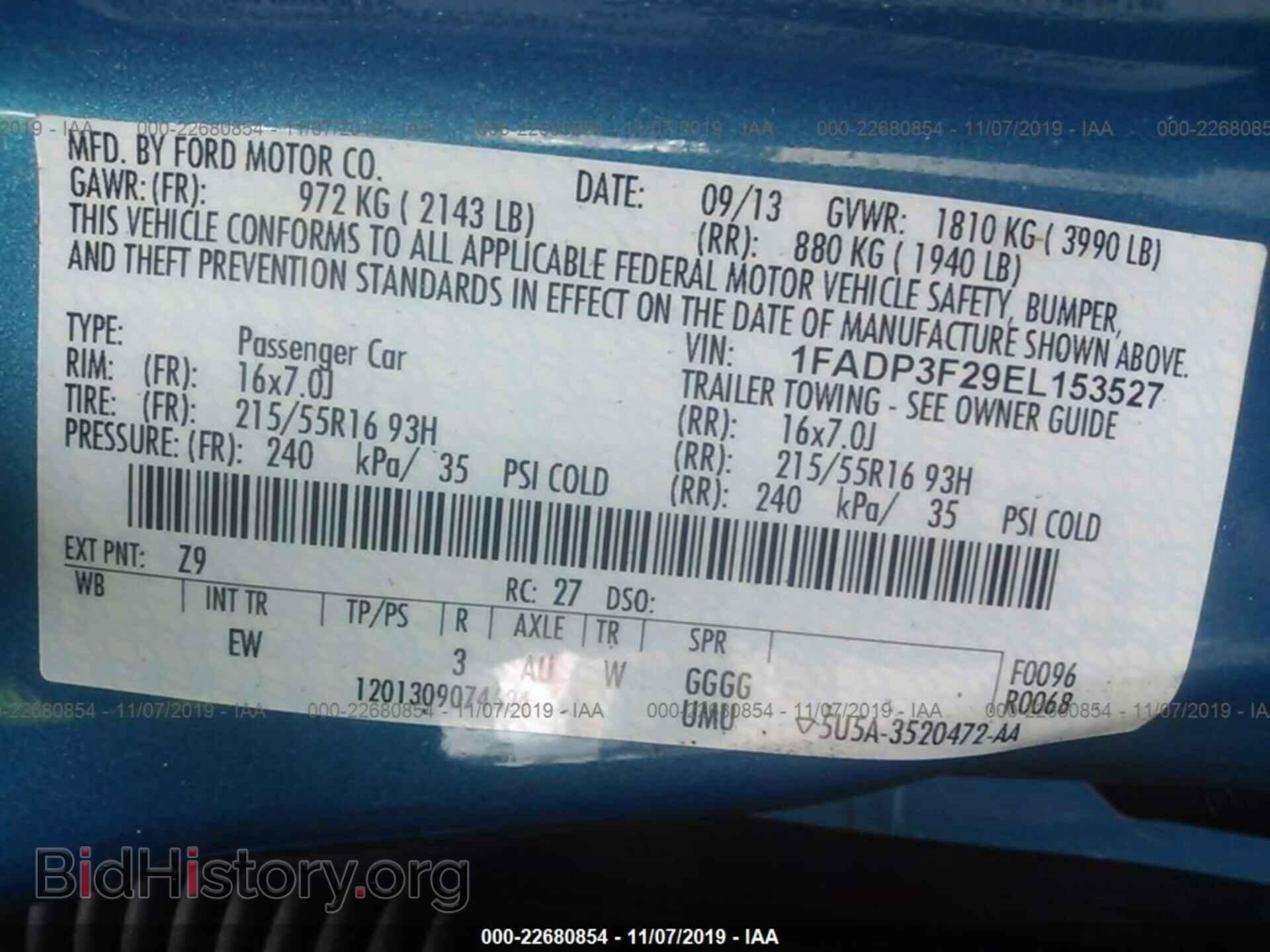 2014 Ford Focus - VIN: 1FADP3F29EL153527 - Photo 9