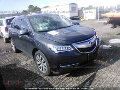 2014 Acura MDX, gray — VIN 5FRYD4H43EB045866, IAAI
