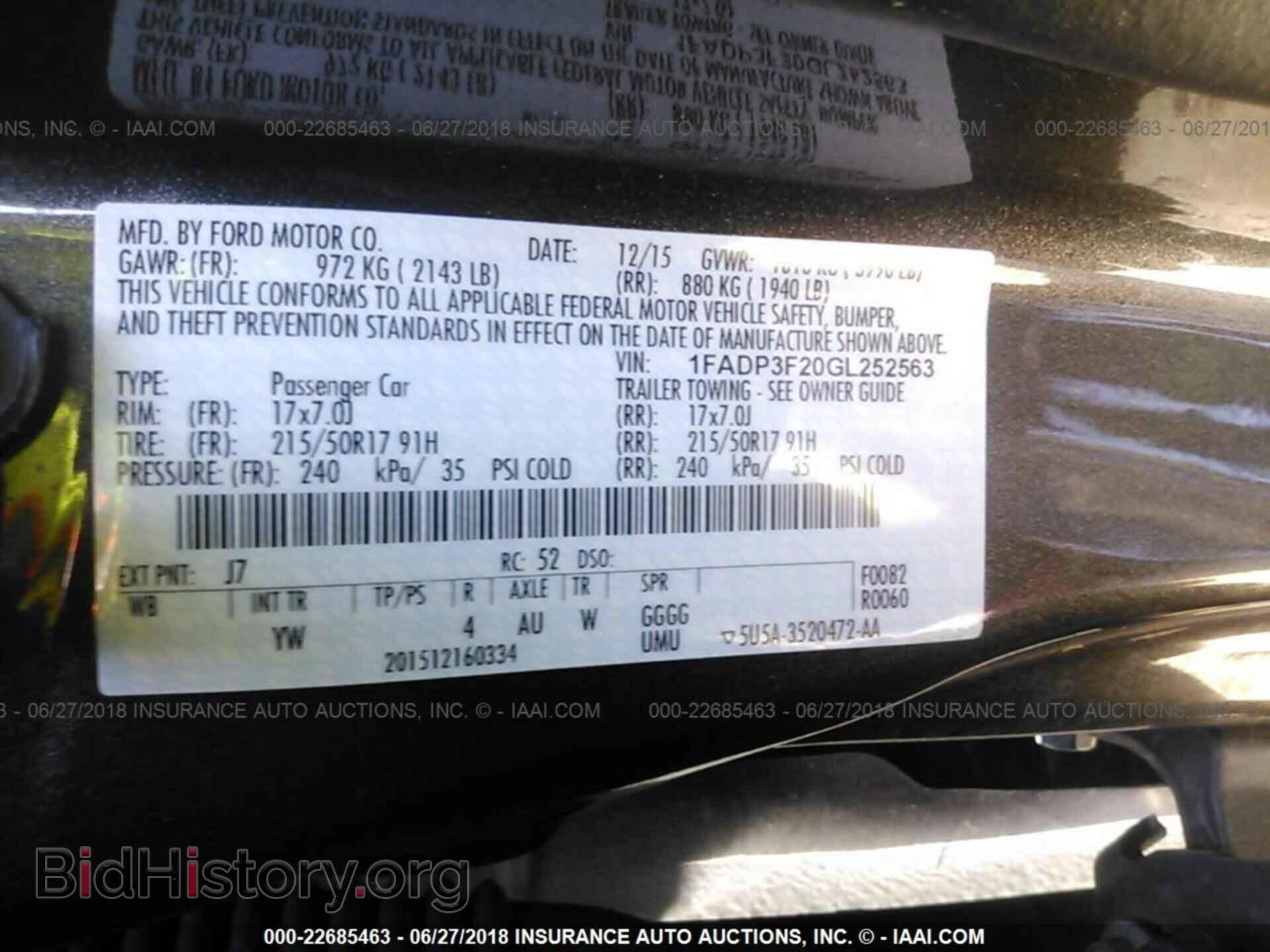2016 Ford Focus - VIN: 1FADP3F20GL252563 - Фото 9