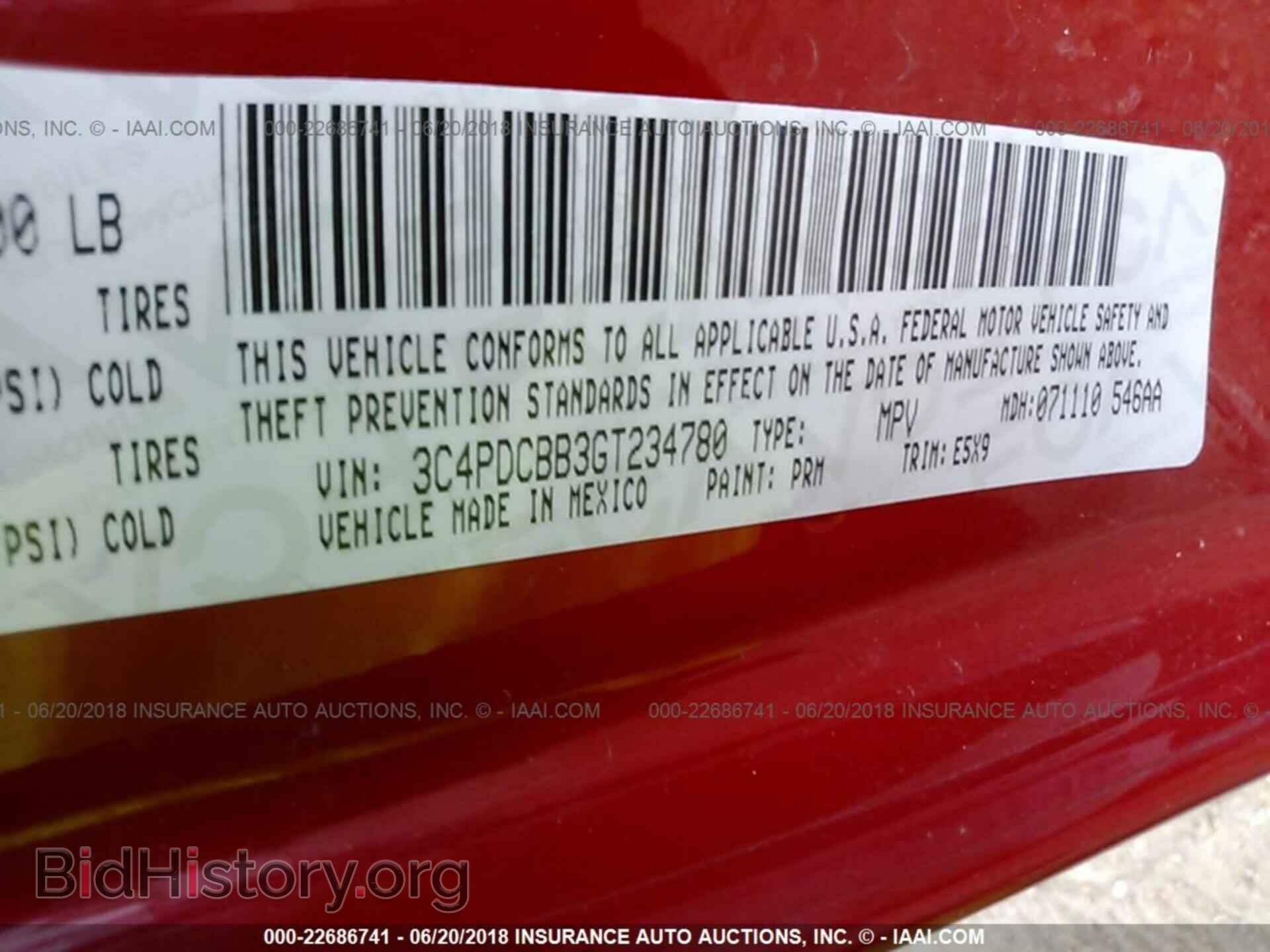 2016 Dodge Journey - VIN: 3C4PDCBB3GT234780 - Фото 9
